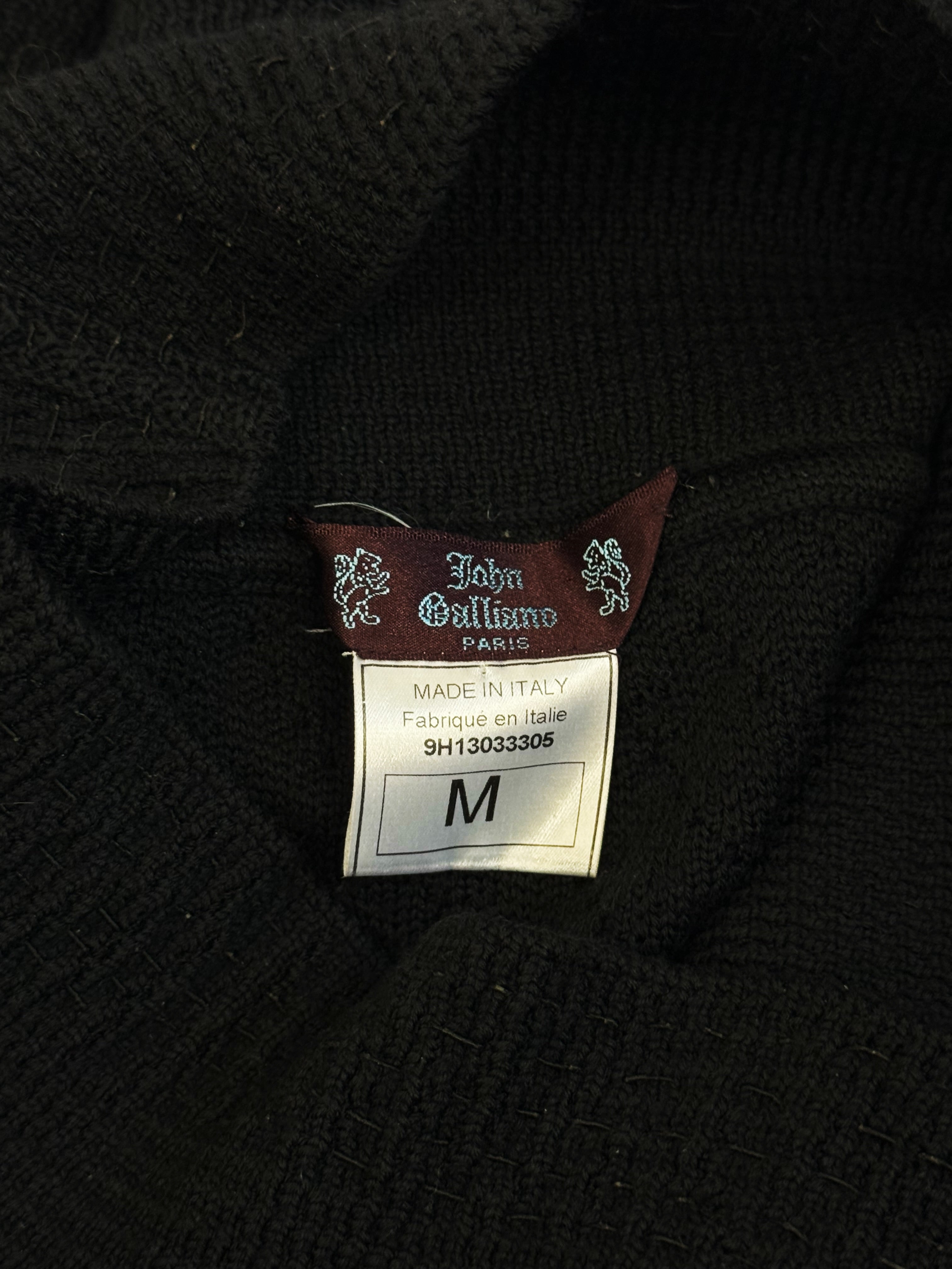 John Galliano Wool Fringed Skirt, FW 1999