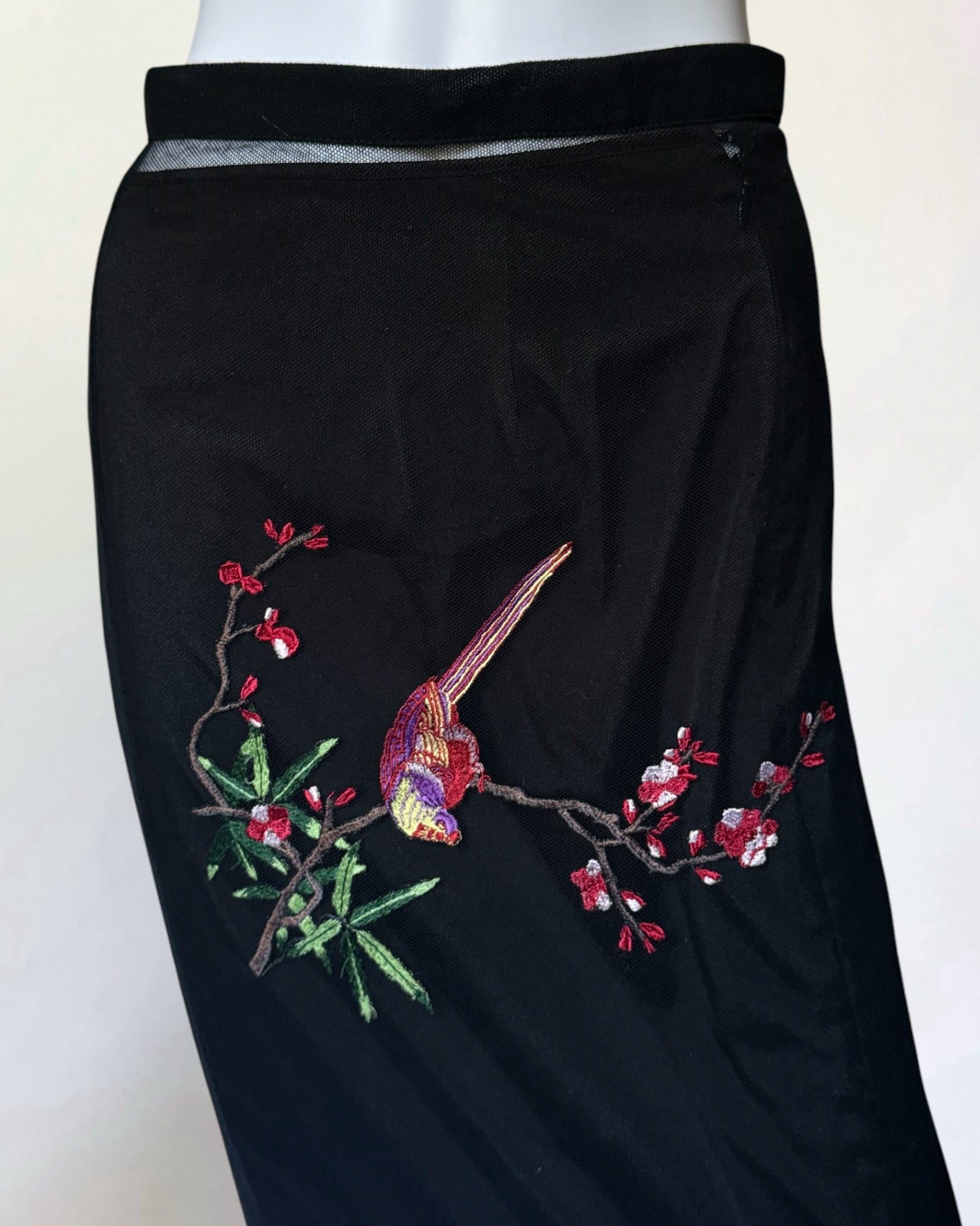Dolce & Gabbana D&G Mesh Nature Embroidery Skirt, SS 1999