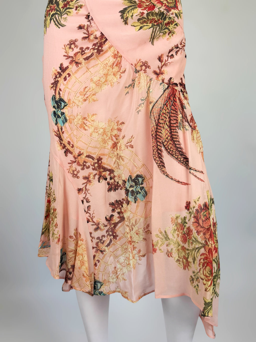 Roberto Cavalli Pink Silk Floral Dress, SS 2003