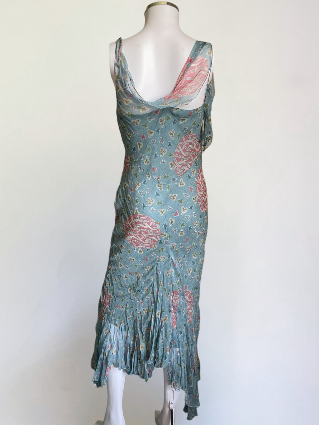 Christian Dior by John Galliano Floral Silk Bias Cut Gown, 2003