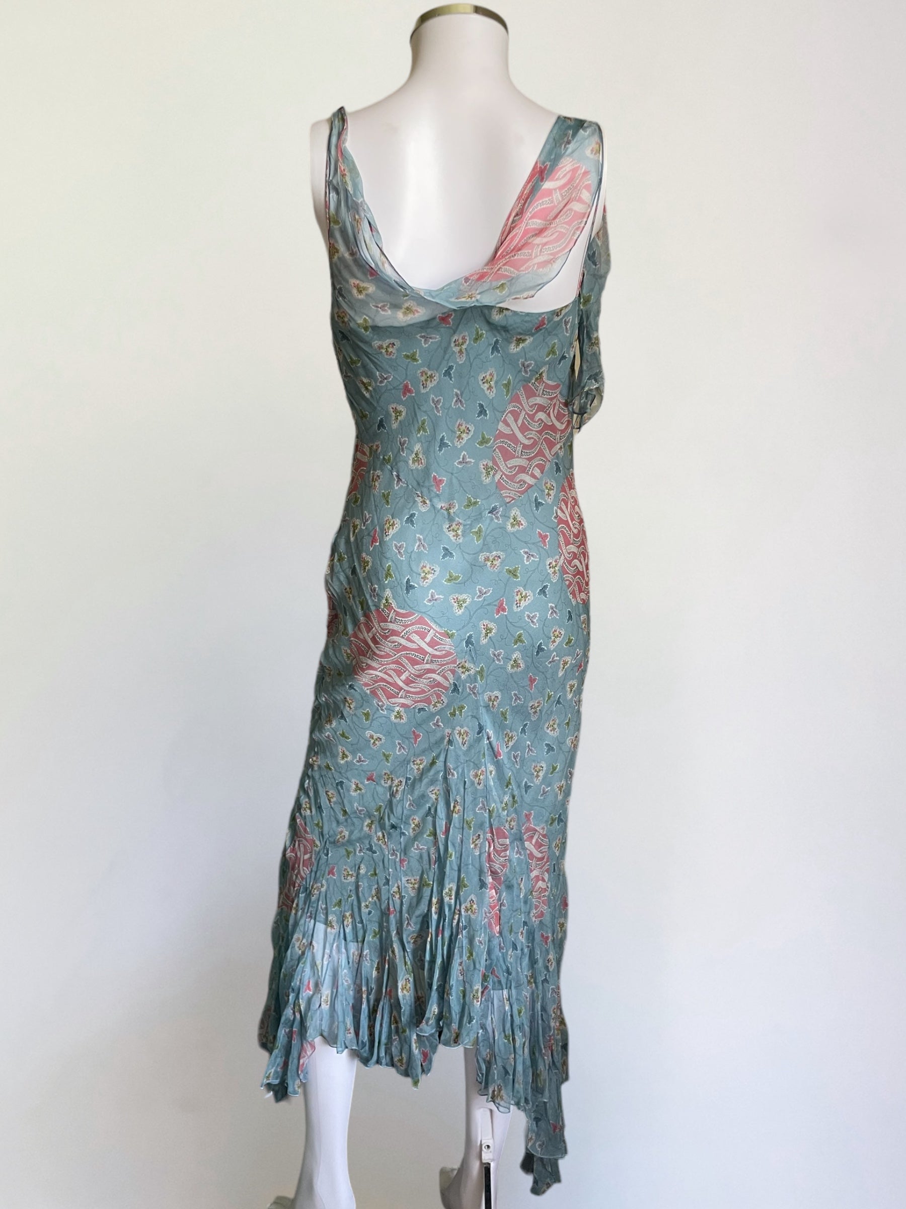 Christian Dior by John Galliano Floral Silk Bias Cut Gown, 2003