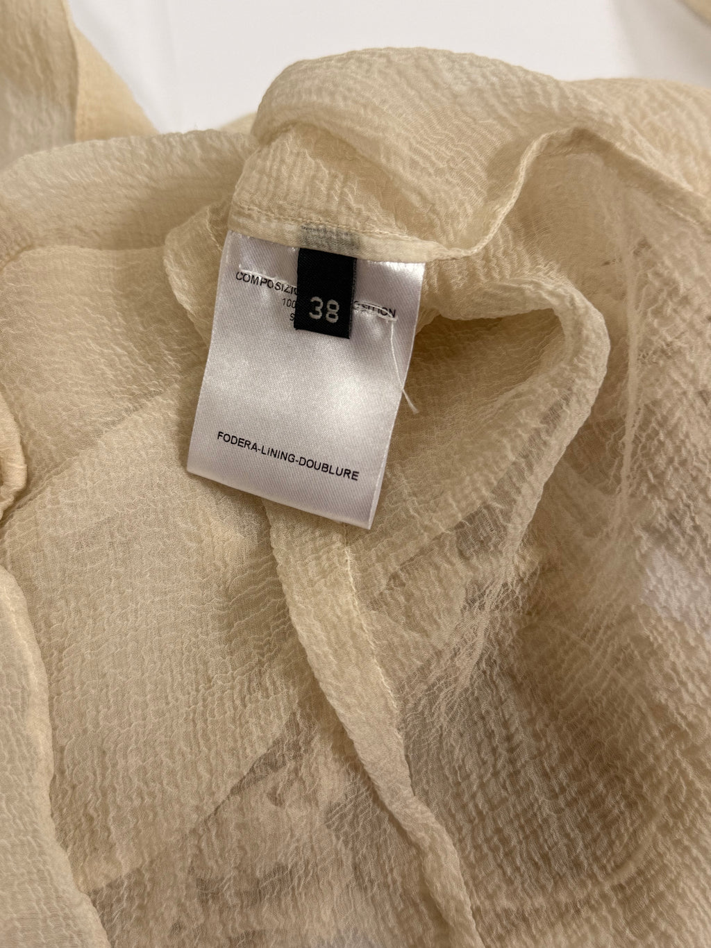 Alexander McQueen Silk Ruffle Blouse, 2005