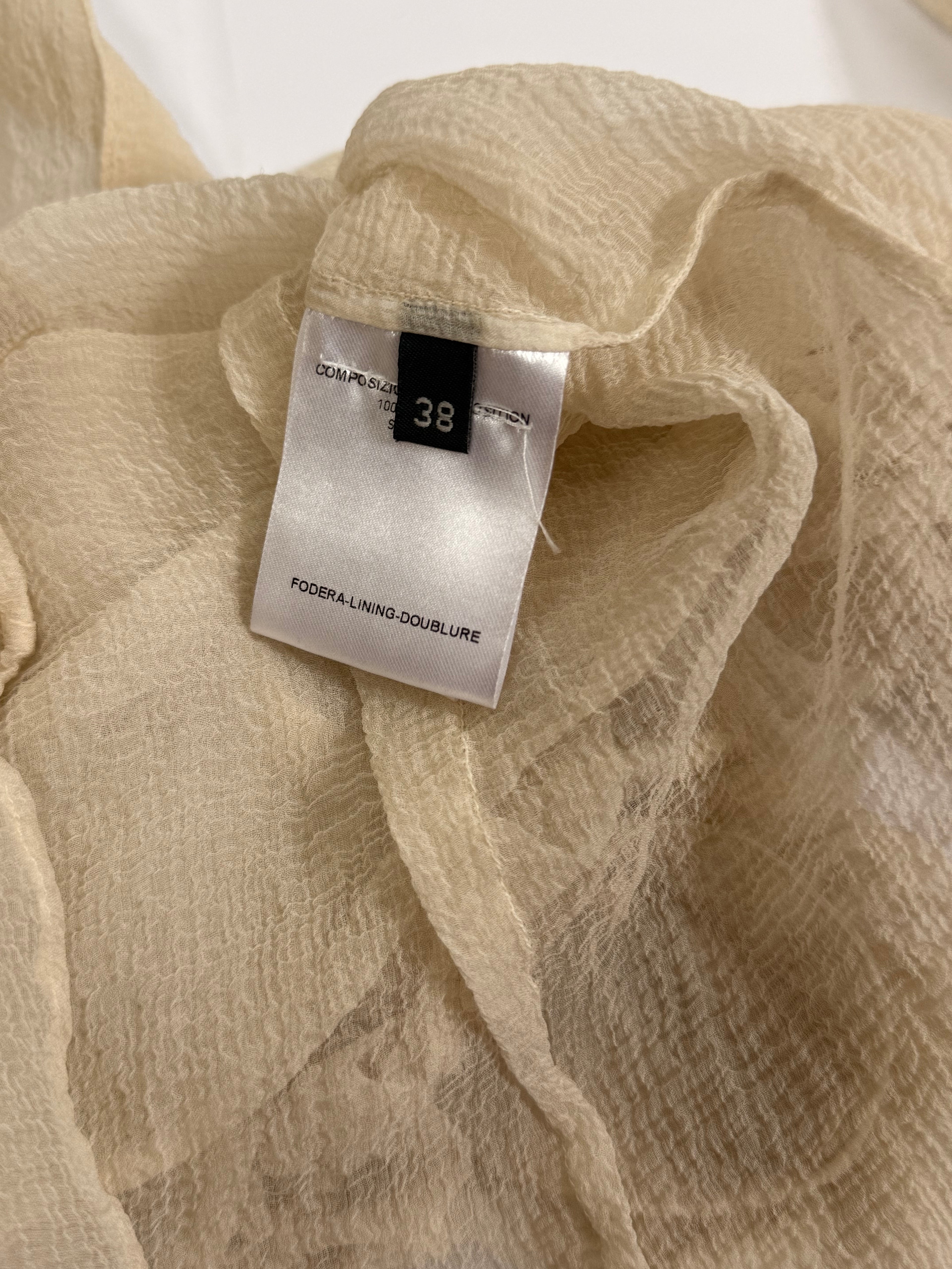 Alexander McQueen Silk Ruffle Blouse, 2005