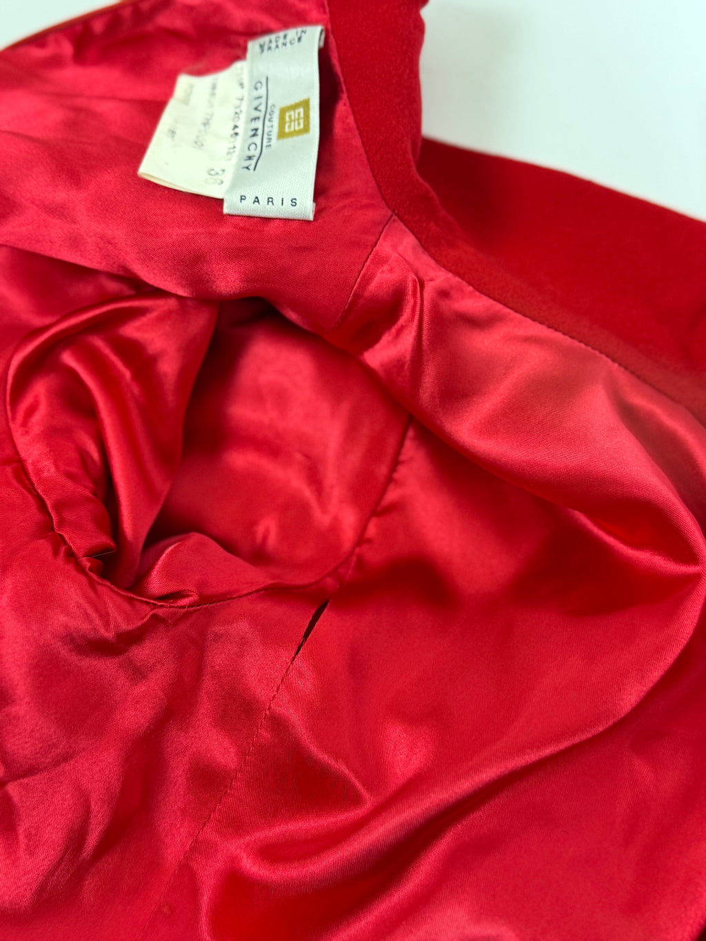 Givenchy by Alexander McQueen Red Wool Dress, FW 1997