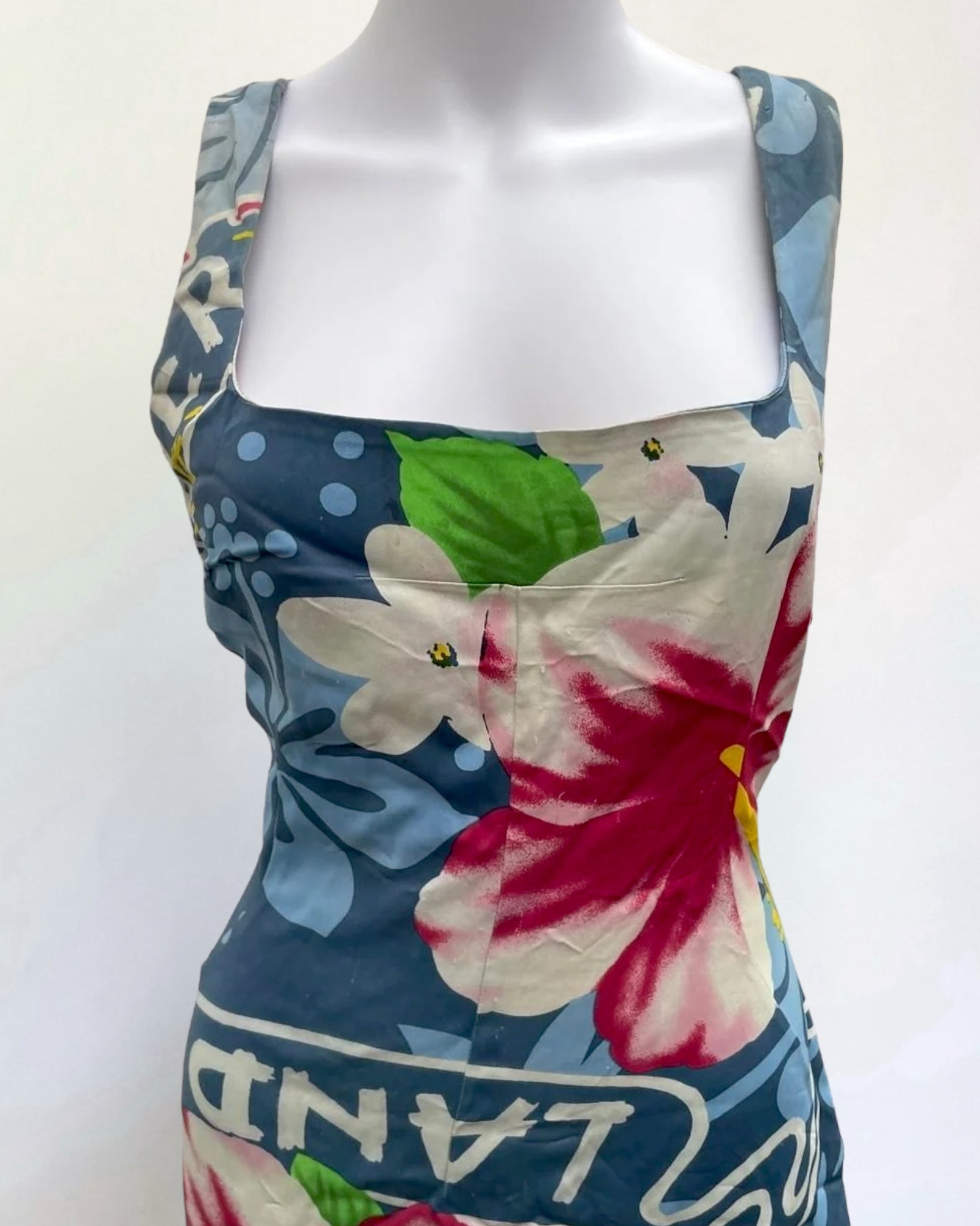Dolce & Gabbana Blue Floral Dress, SS 2000