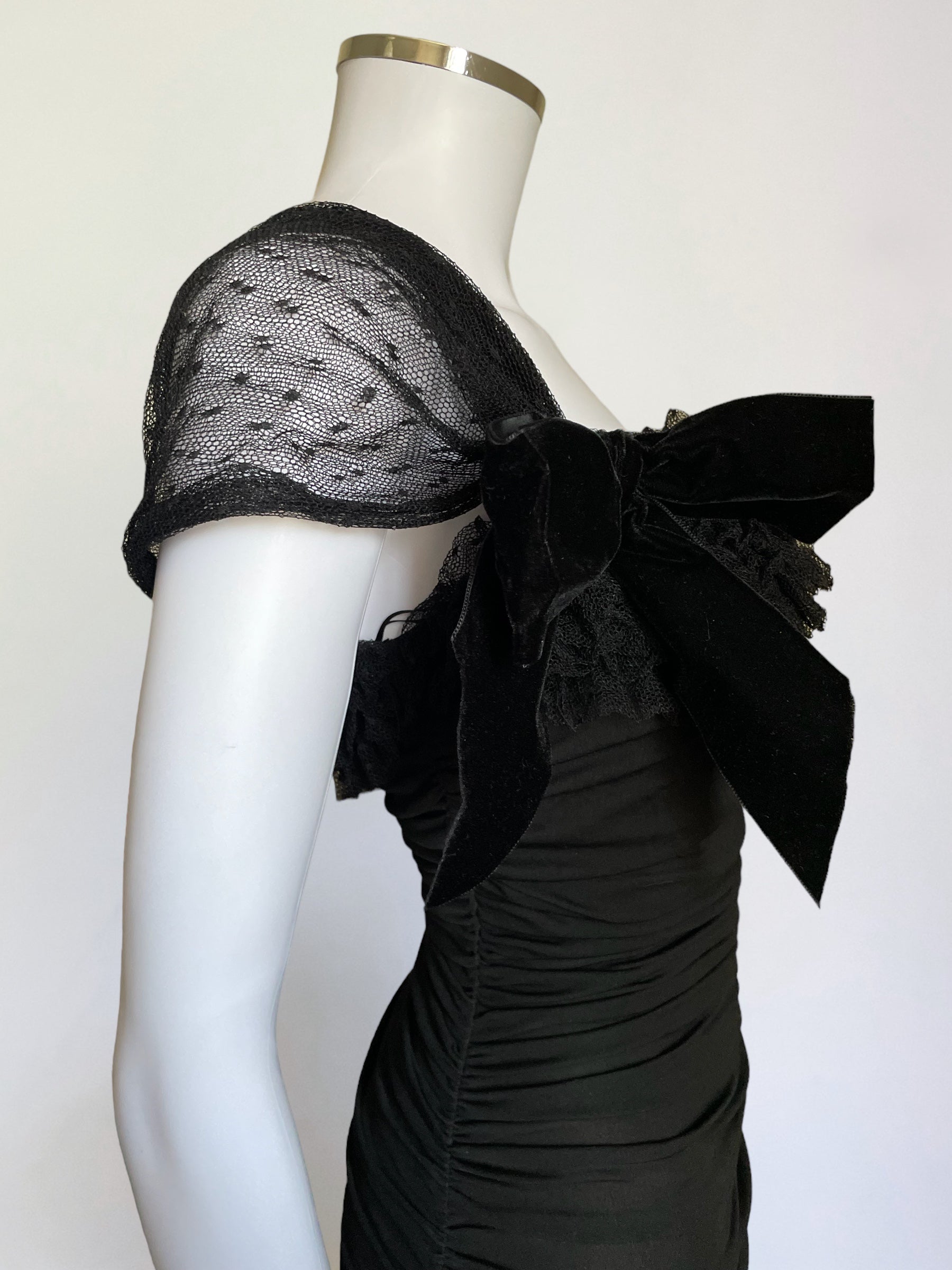 Giambattista Valli Black Cocktail Dress, Debut Collection FW 2005
