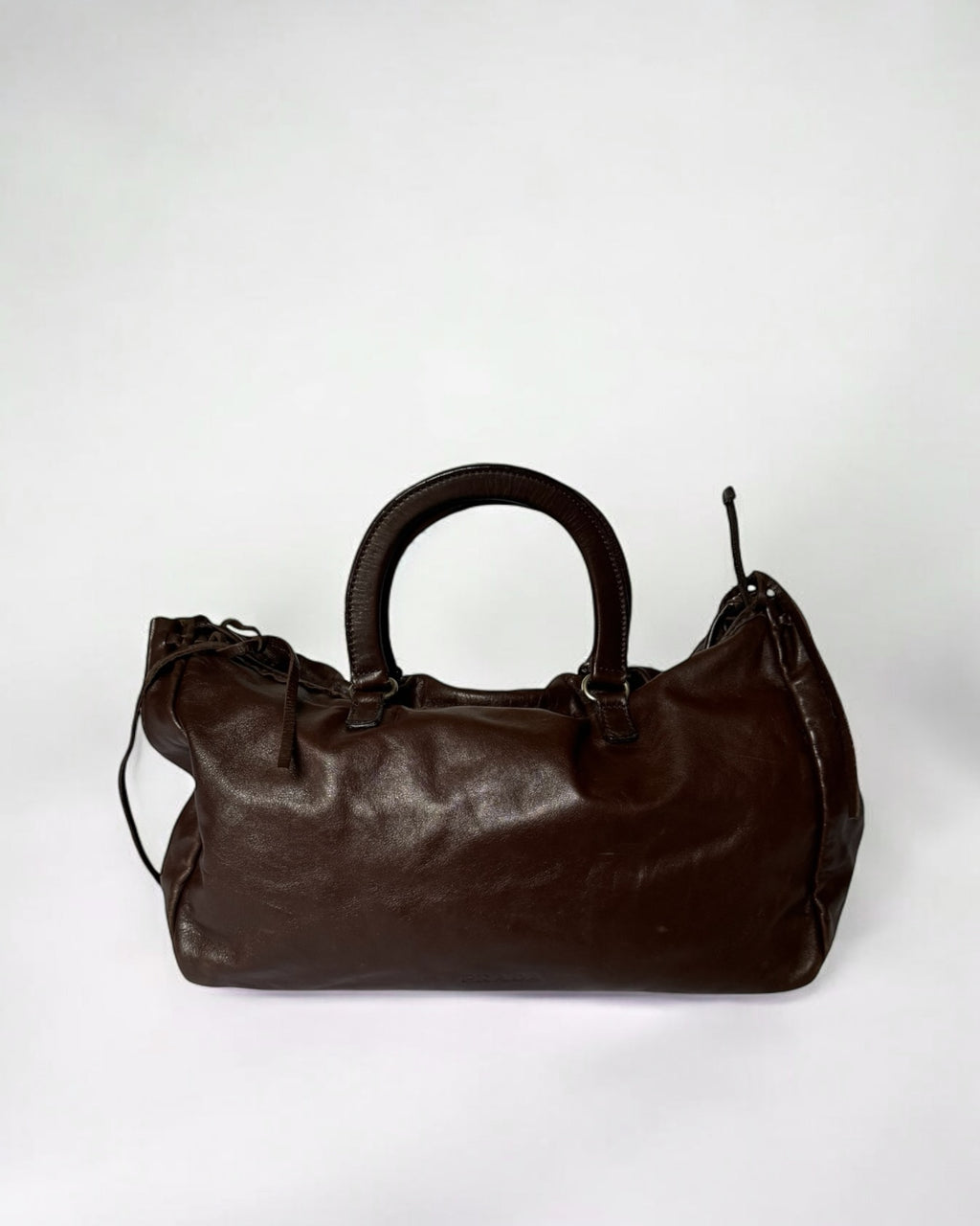 Prada Brown Nappa Leather Handbag, 2002
