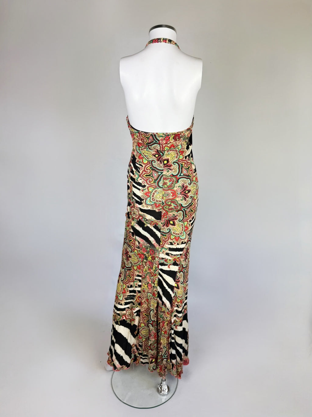 Roberto Cavalli Animal Patchwork Print Gown, c. 2000s