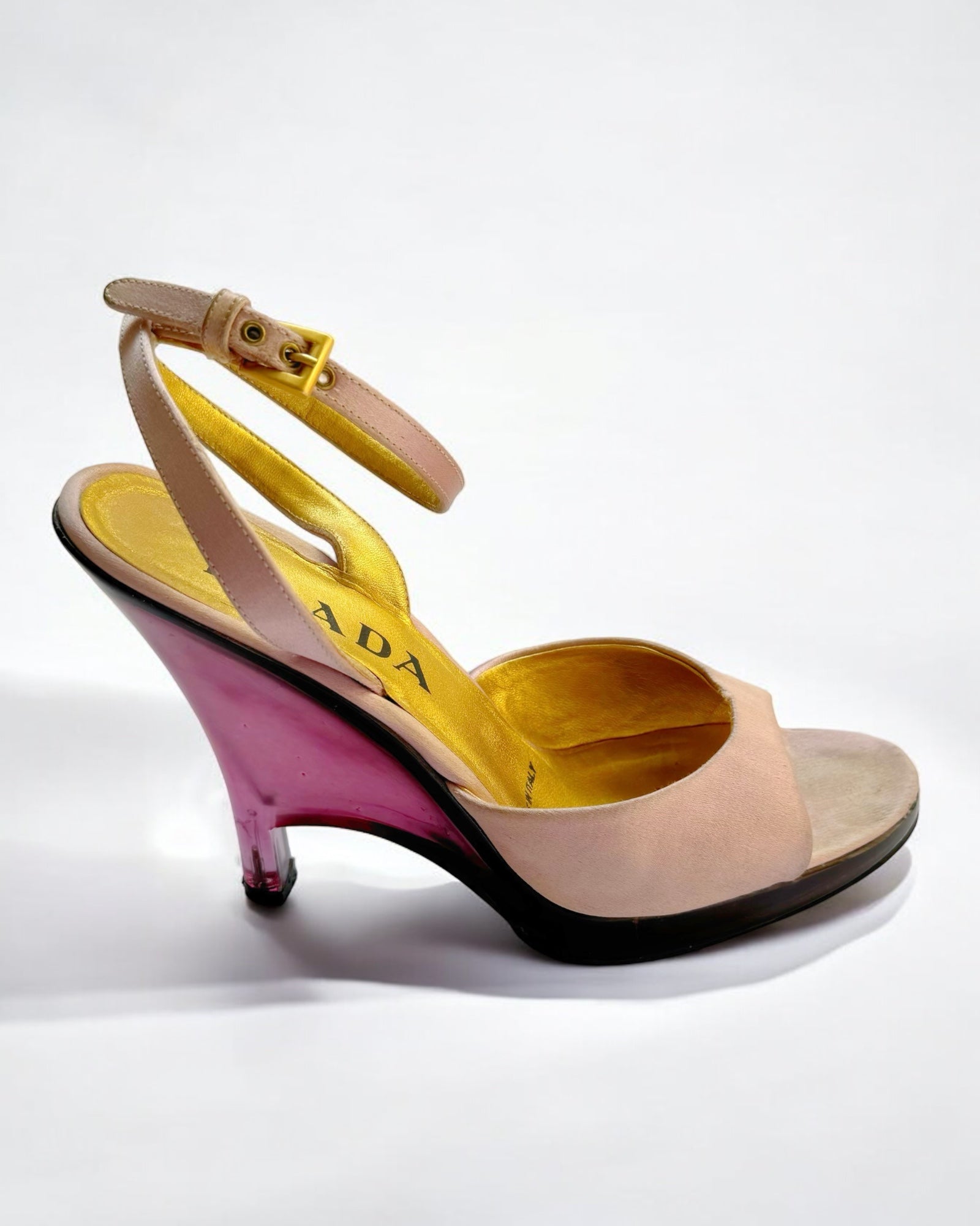 Prada Pink Lucite Heels, SS 1998
