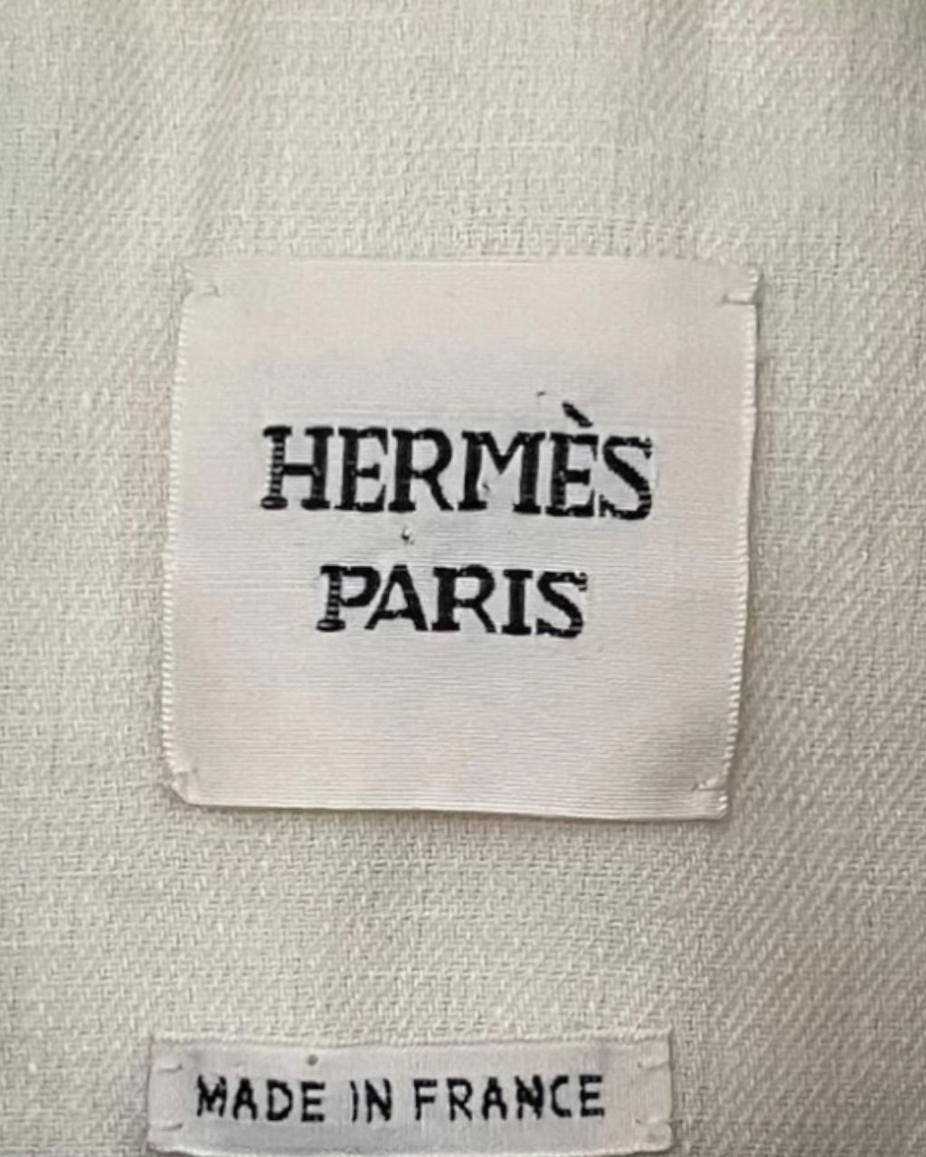 Hermès Ivory Linen Blazer, c. 2000s