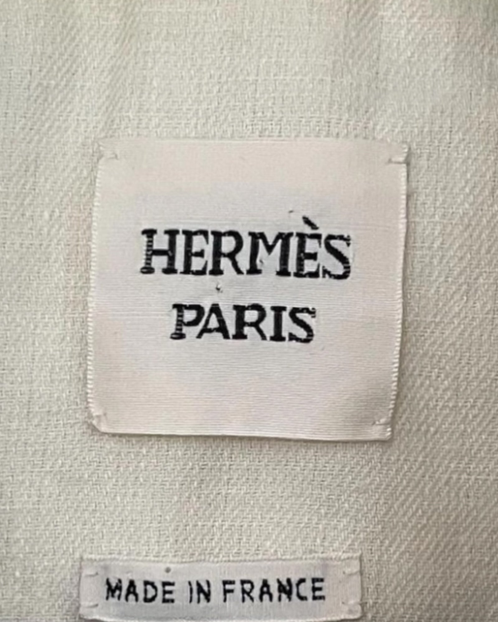 Hermès Ivory Linen Blazer, c. 2000s