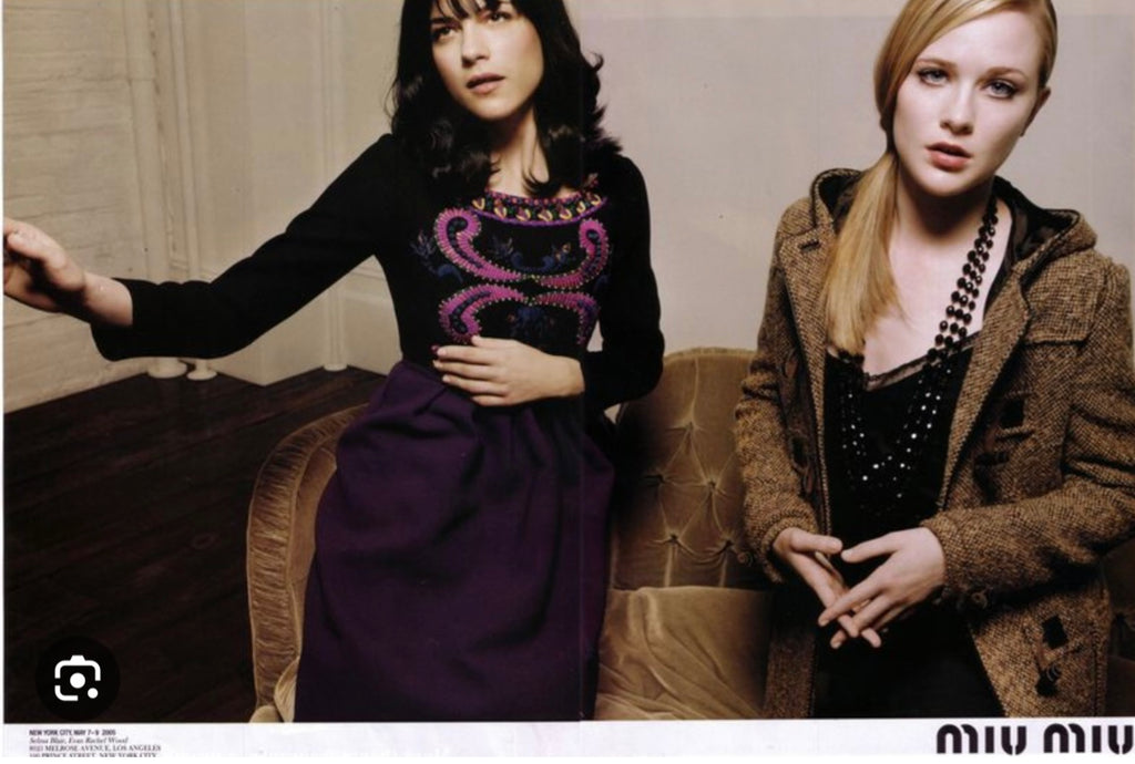 Miu Miu Wool and Velvet Dress, FW 2005