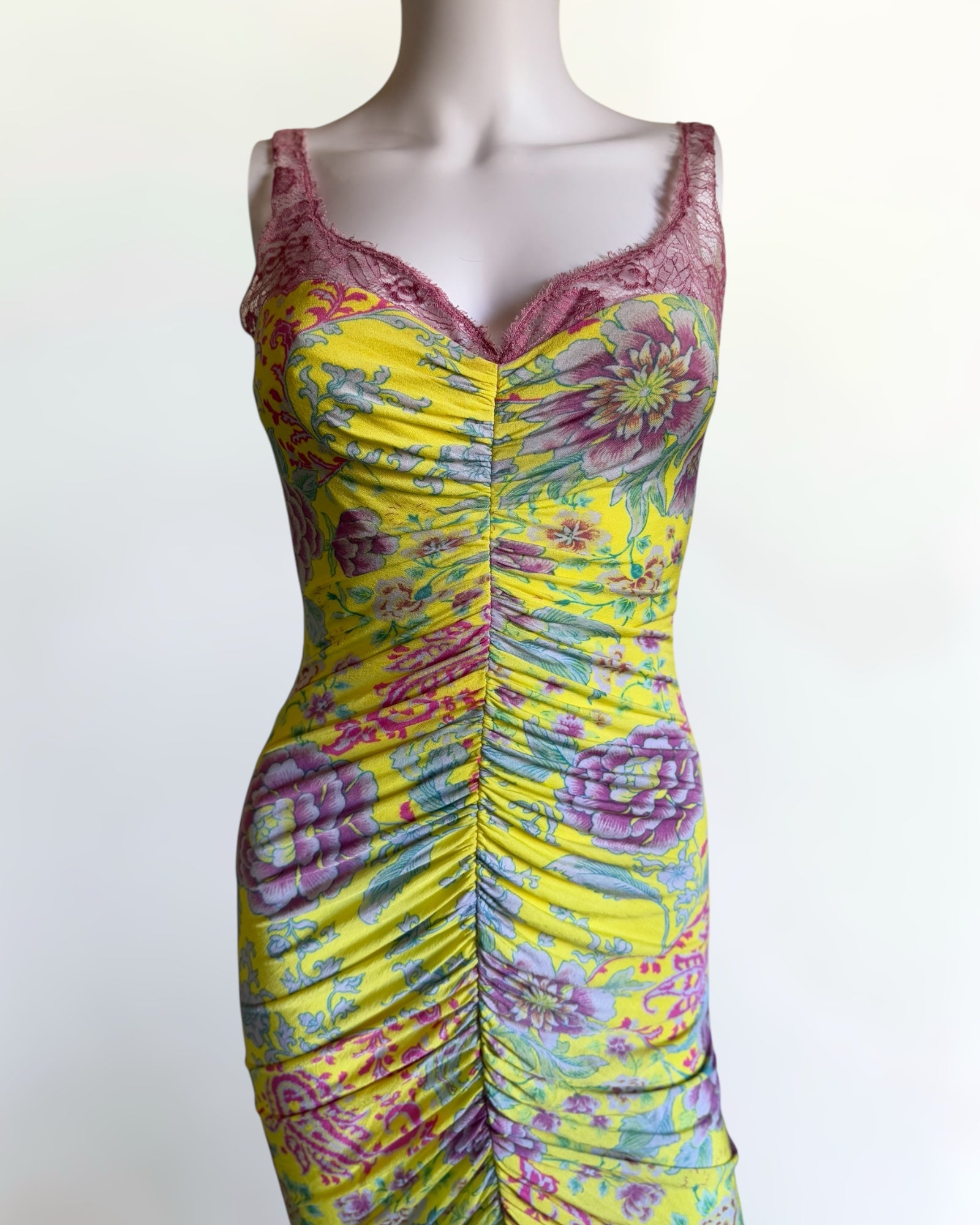 Emanuel Ungaro Multicolour Floral Dress, c. 2000s