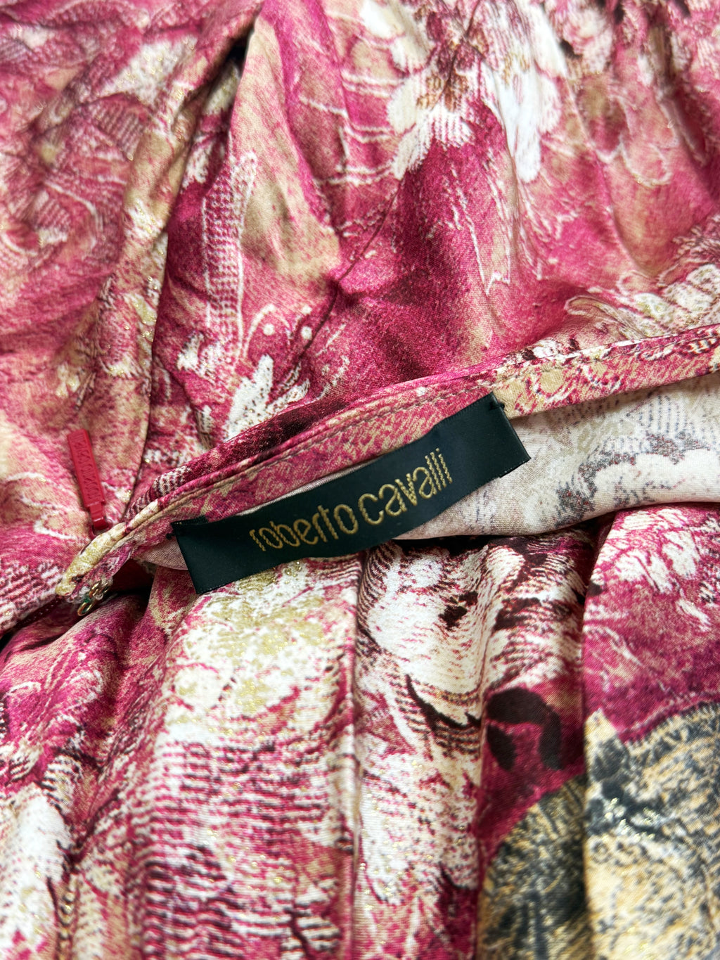 Roberto Cavalli Silk Printed Gown, 2005