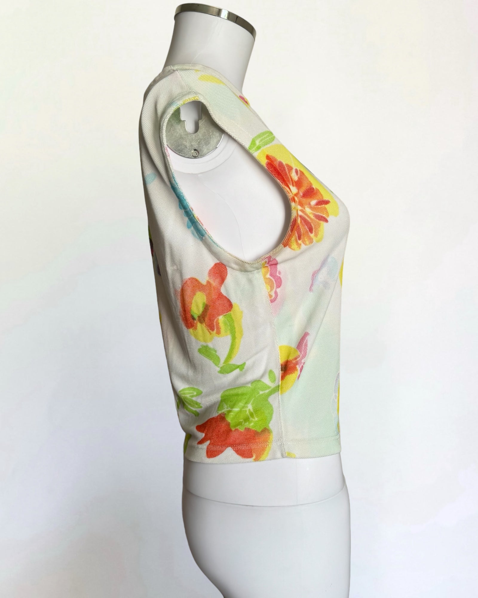 Gianni Versace Floral Crop Top, SS 1996