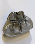 Miu Miu Silver Leather Mini Bag, c. 1990s