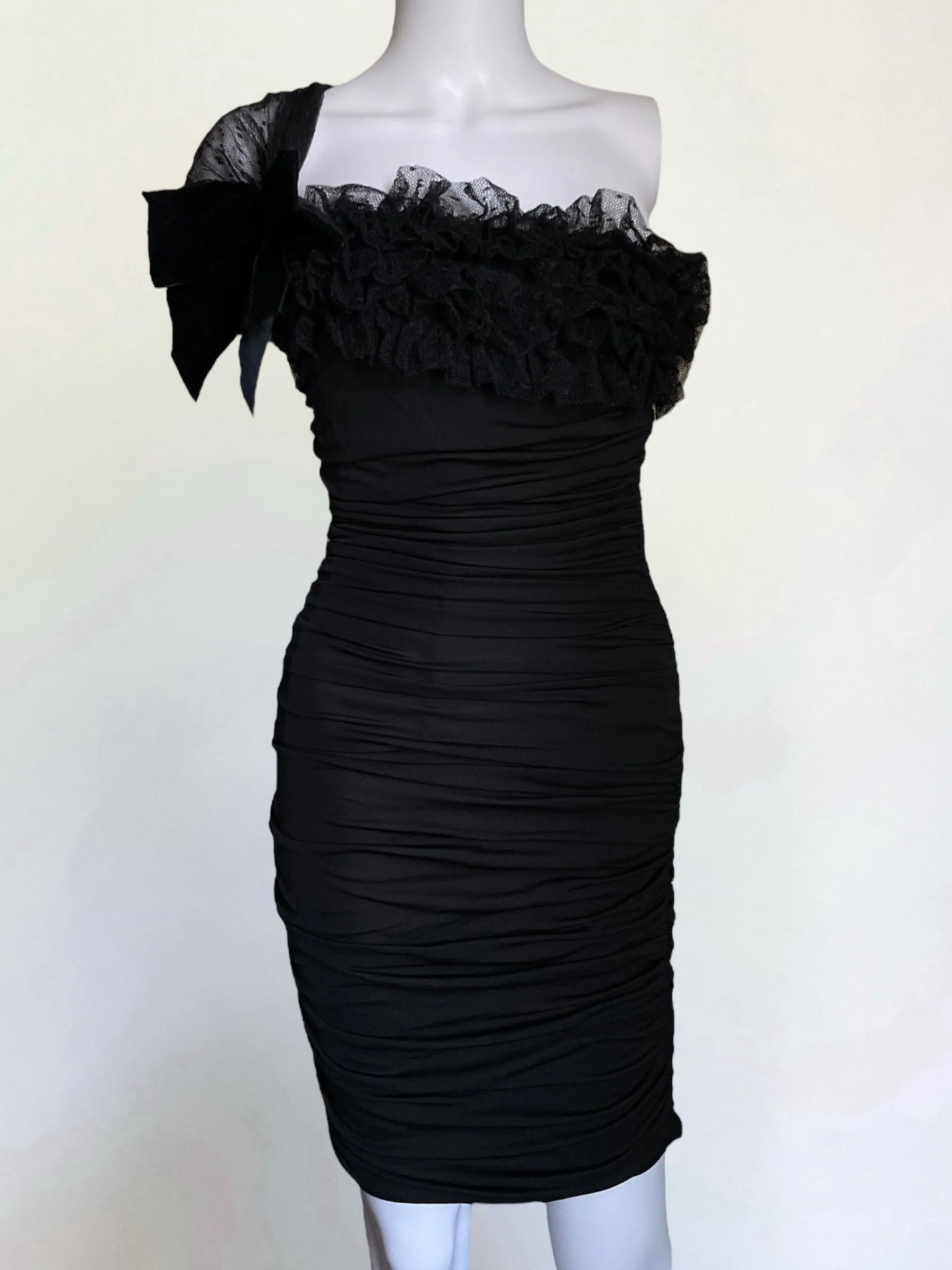 Giambattista Valli Black Cocktail Dress, Debut Collection FW 2005