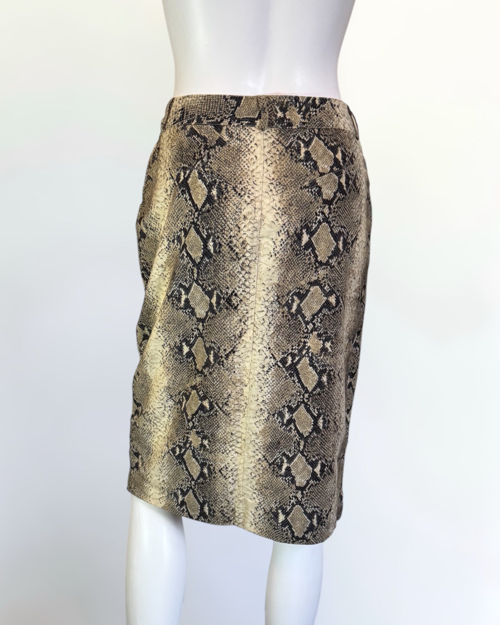 John Galliano Python Print Skirt, SS 2000