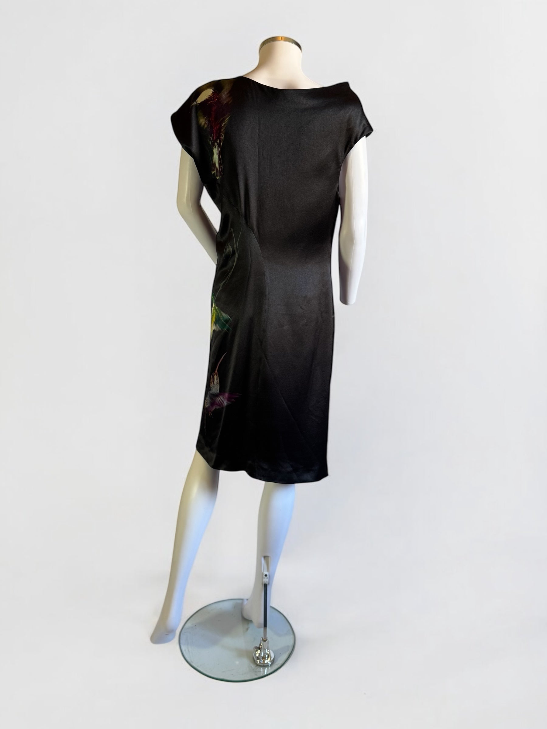 Alexander McQueen Silk Hummingbird Dress, 2008