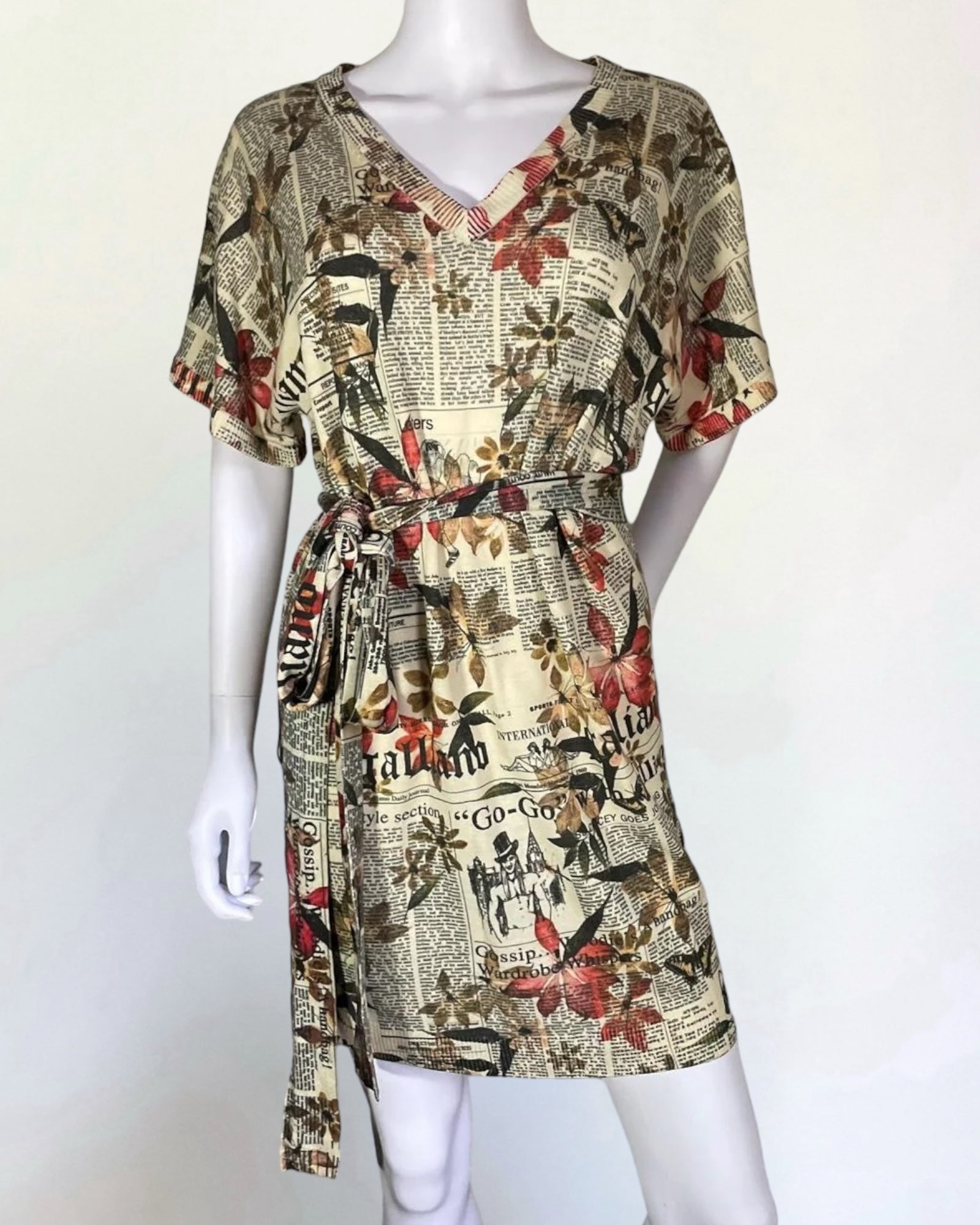 John Galliano Gazette Merino Wool Dress, c. 2000s