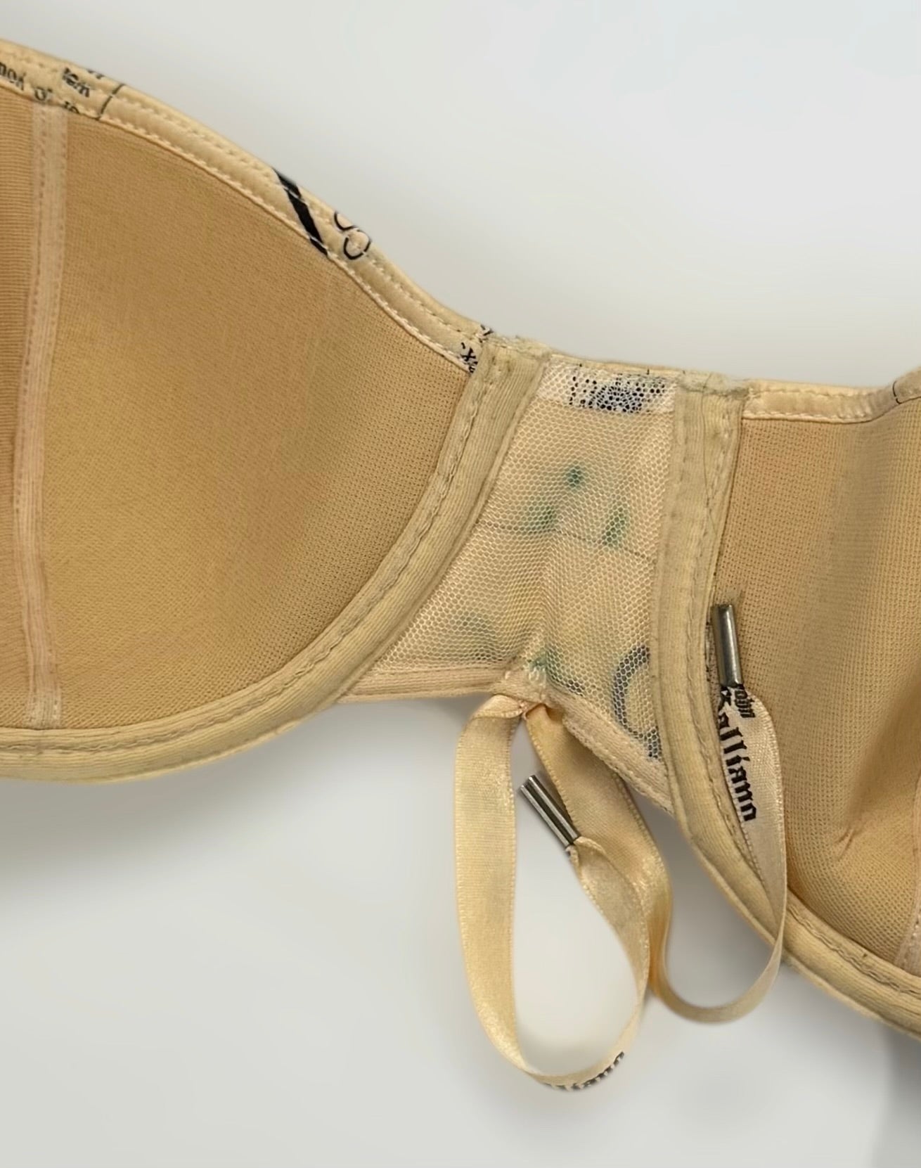 John Galliano Newspaper Silk Lingerie Set, 2004
