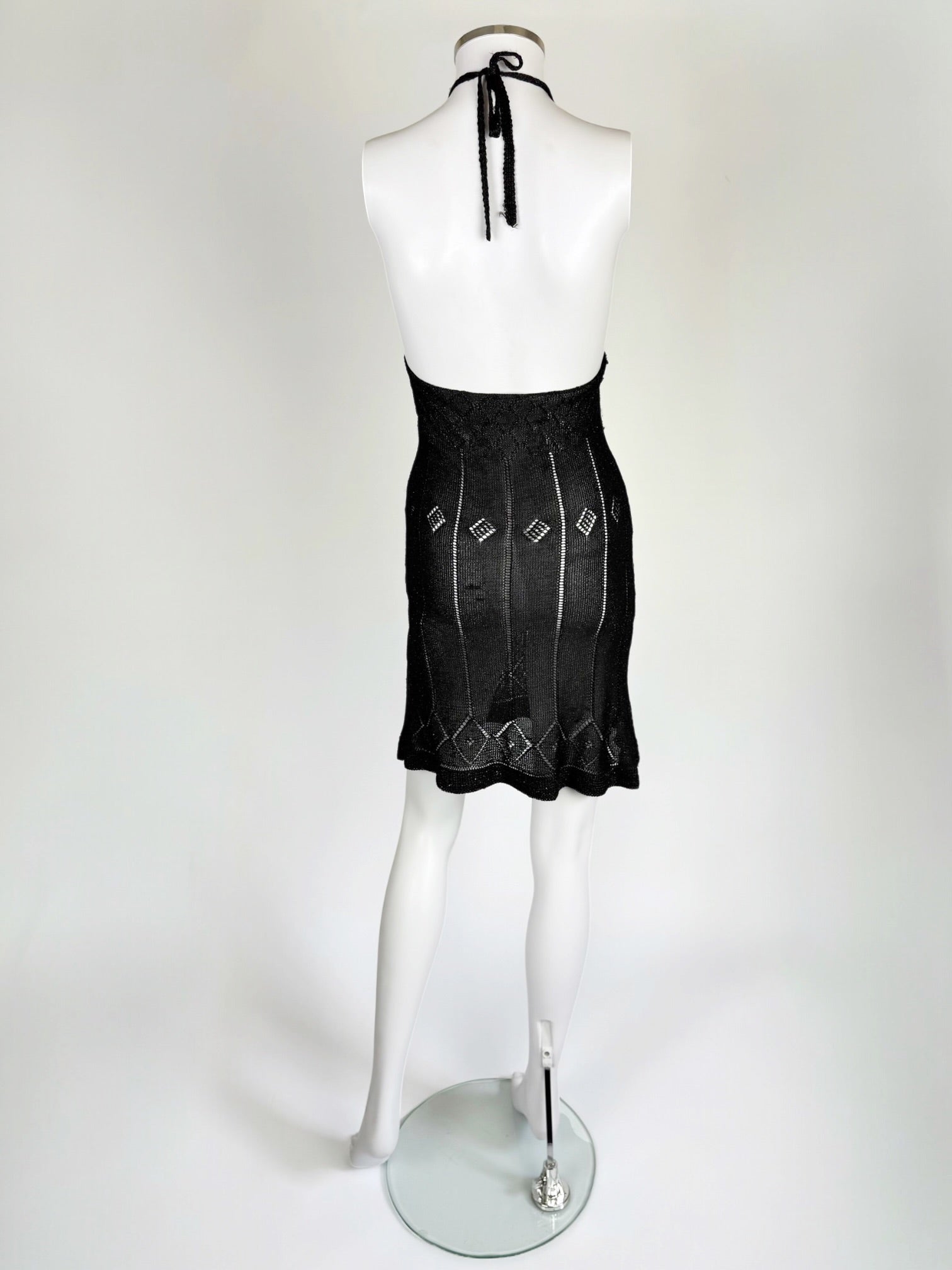 Martine Sitbon Black Knit Mini Dress, SS 1997