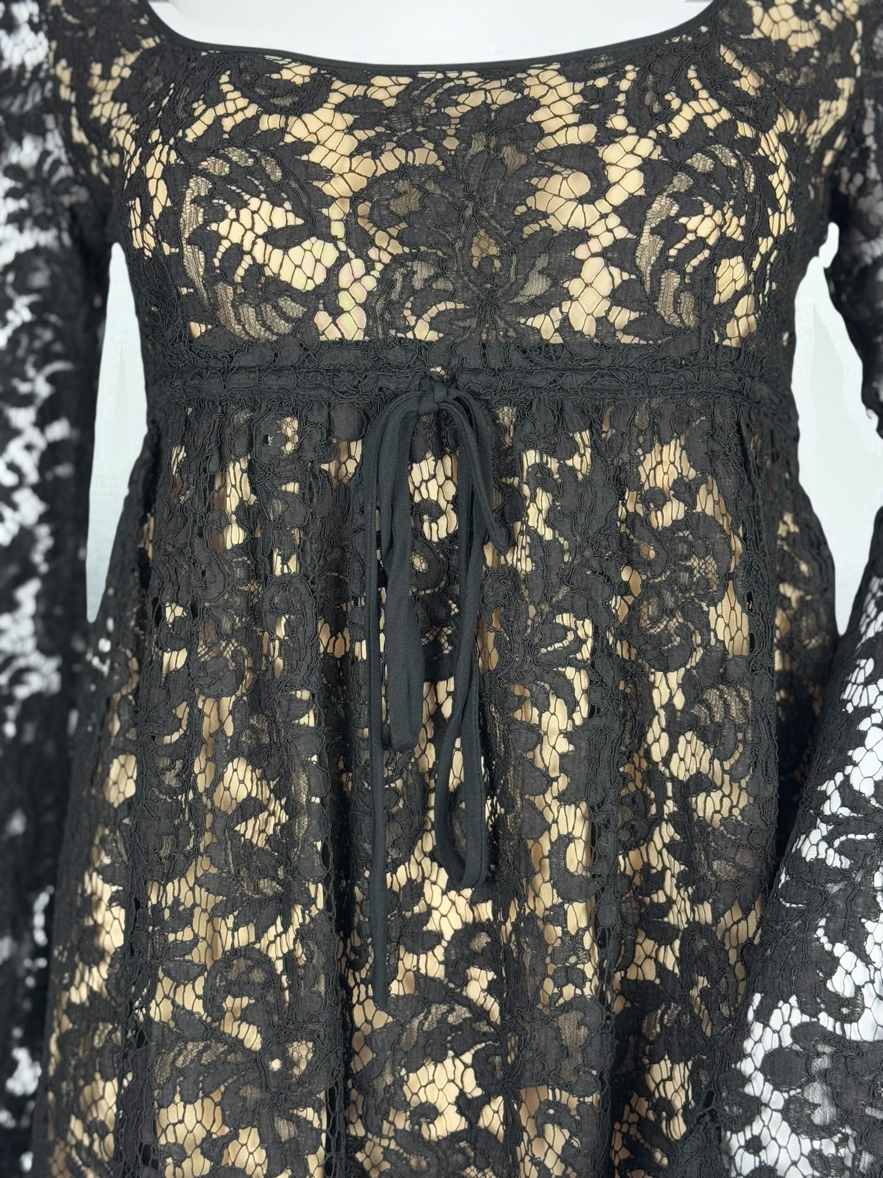 Gucci by Tom Ford Black Lace Babydoll Dress, SS 1996