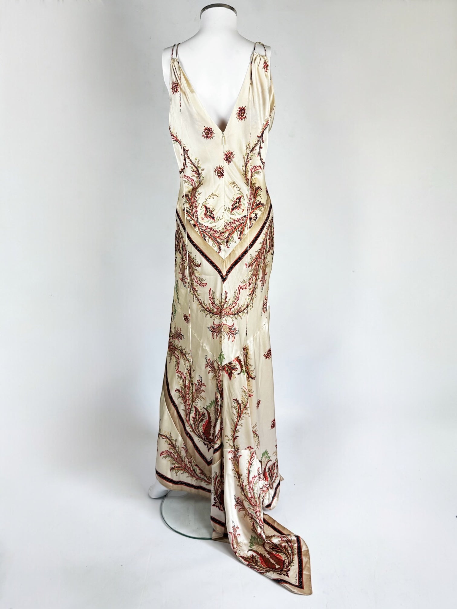 Roberto Cavalli Silk Satin Gown, FW 2004