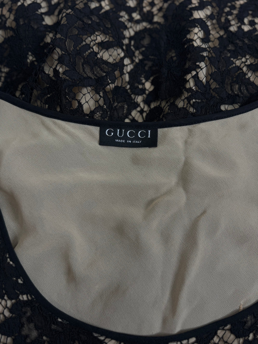 Gucci by Tom Ford Black Lace Babydoll Dress, SS 1996
