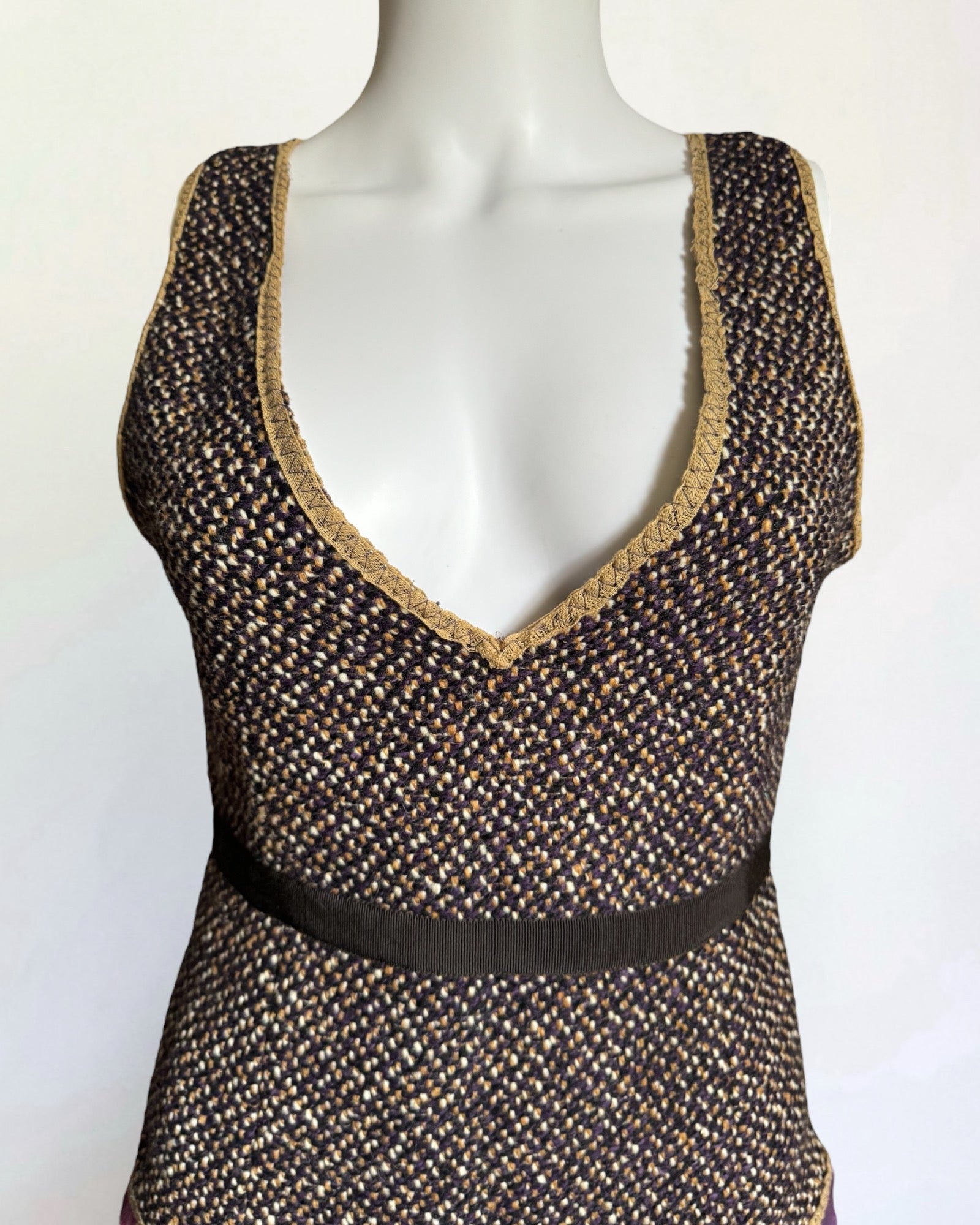 Prada Tweed Wool Top, FW 2000