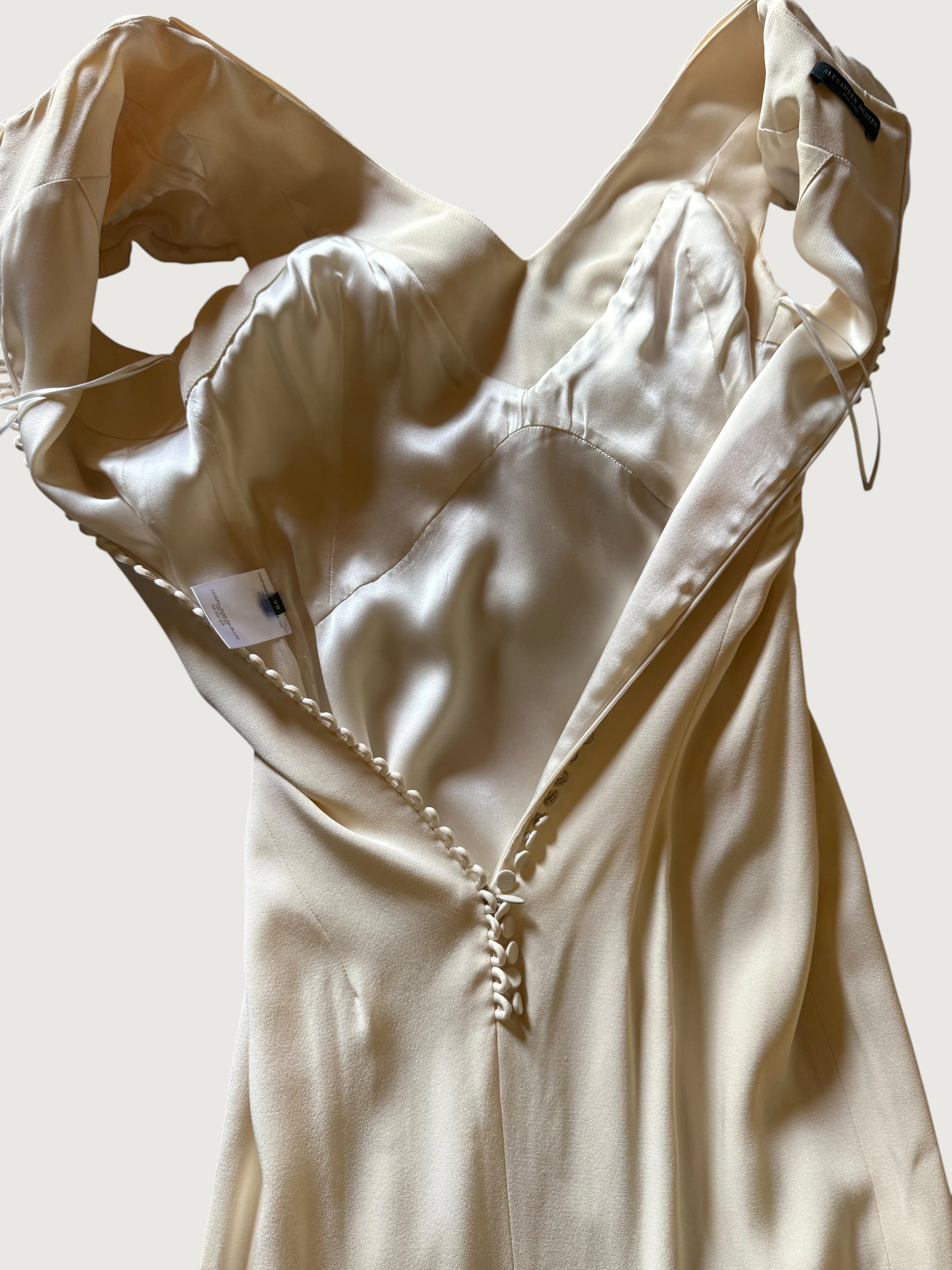 Alexander McQueen by Sarah Burton Off-White Silk Gown, 2011