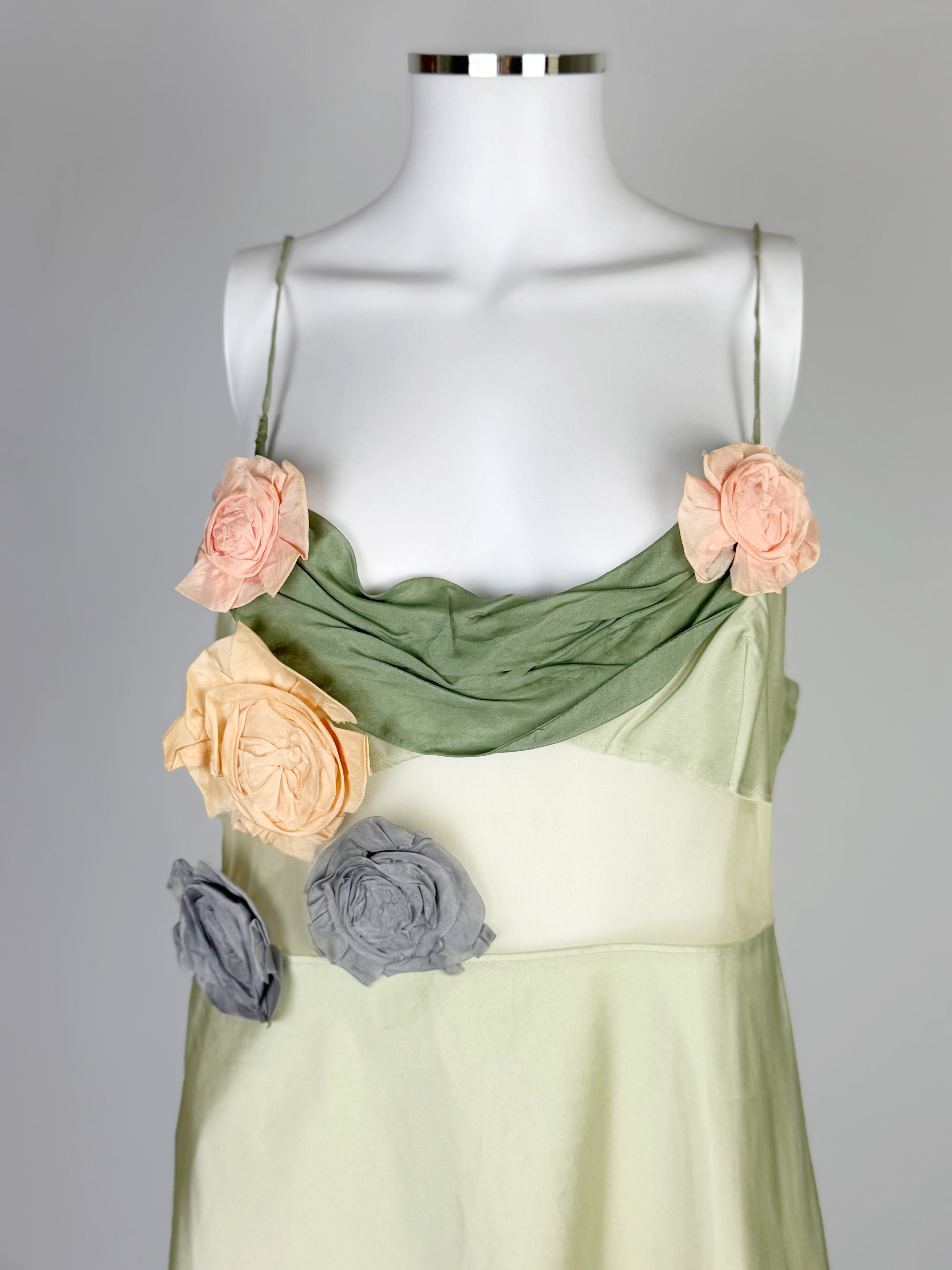 Miu Miu Flower Corsage Slip Dress, SS 2004