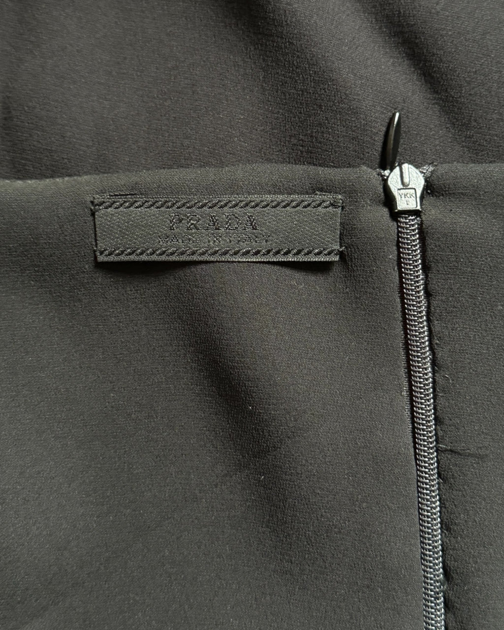 Prada Black Silk Sheath Dress, c. Late 1990s