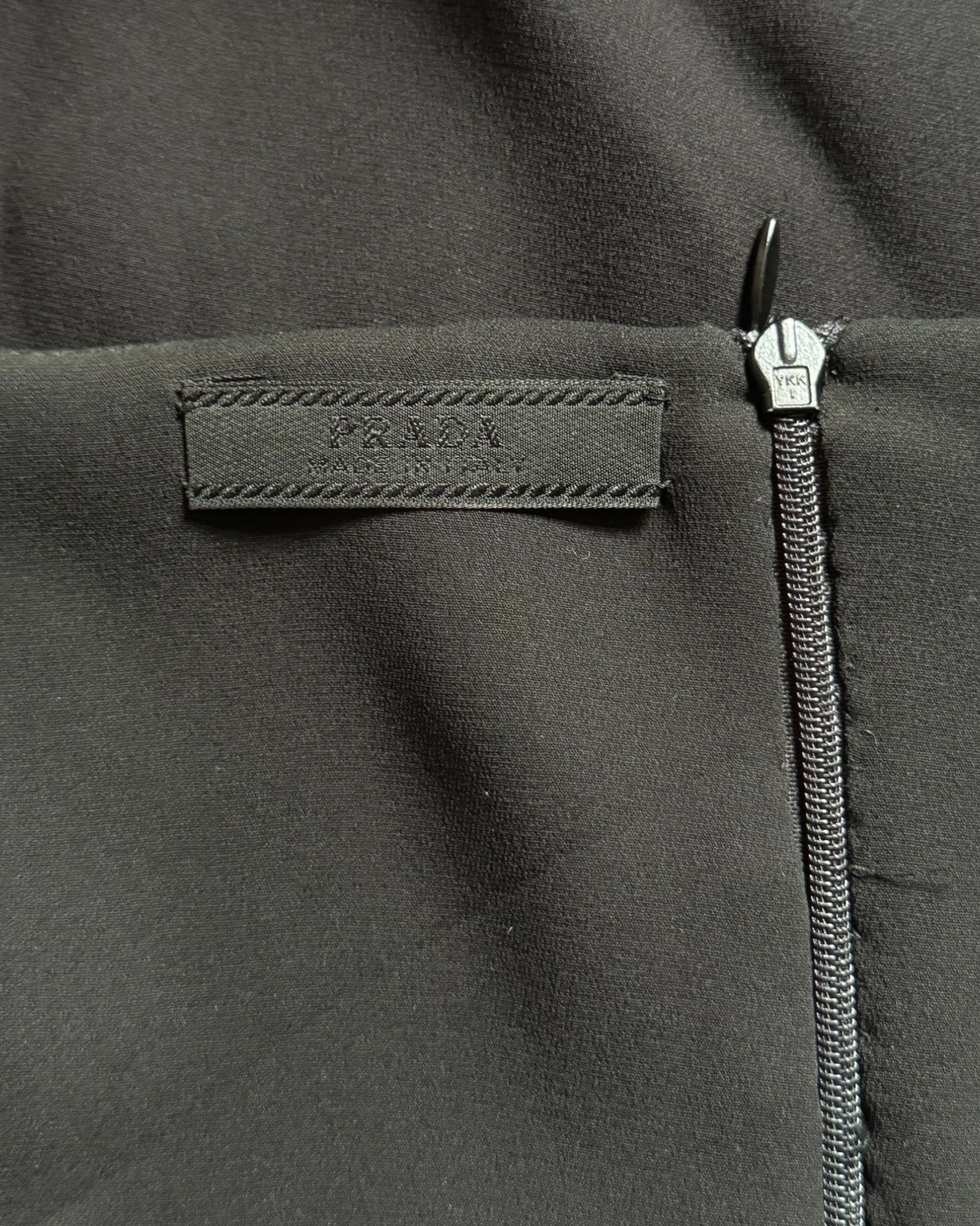 Prada Black Silk Sheath Dress, c. Late 1990s