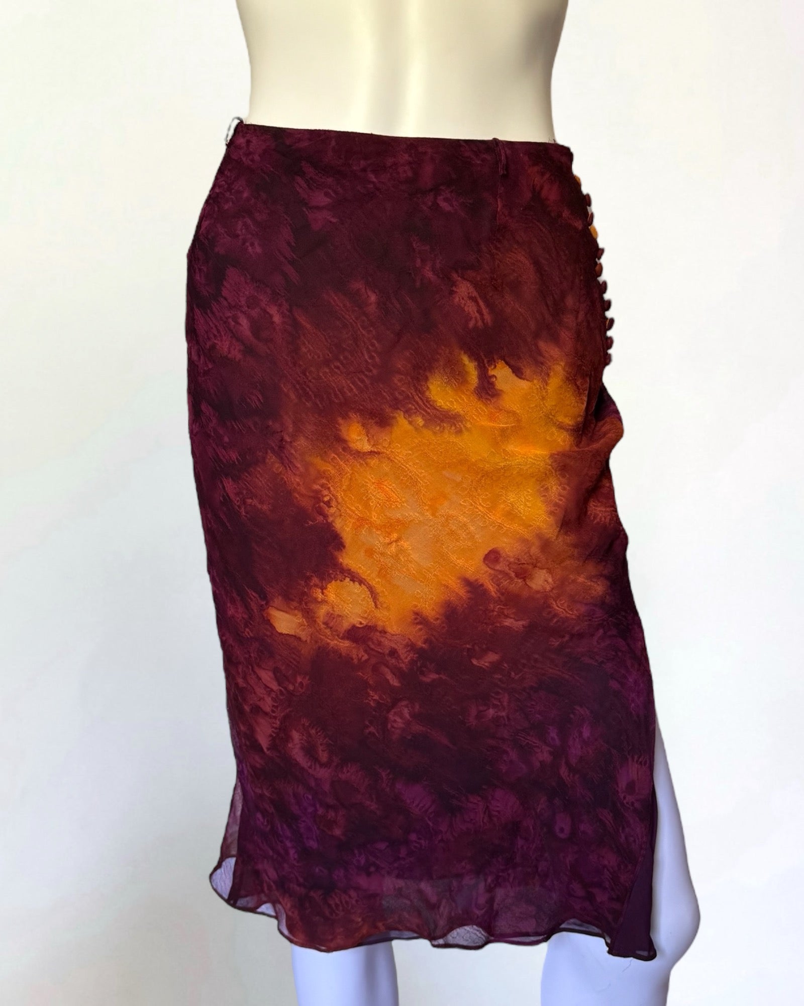 Christian Dior by John Galliano Tie Dye Skirt, SS 2001