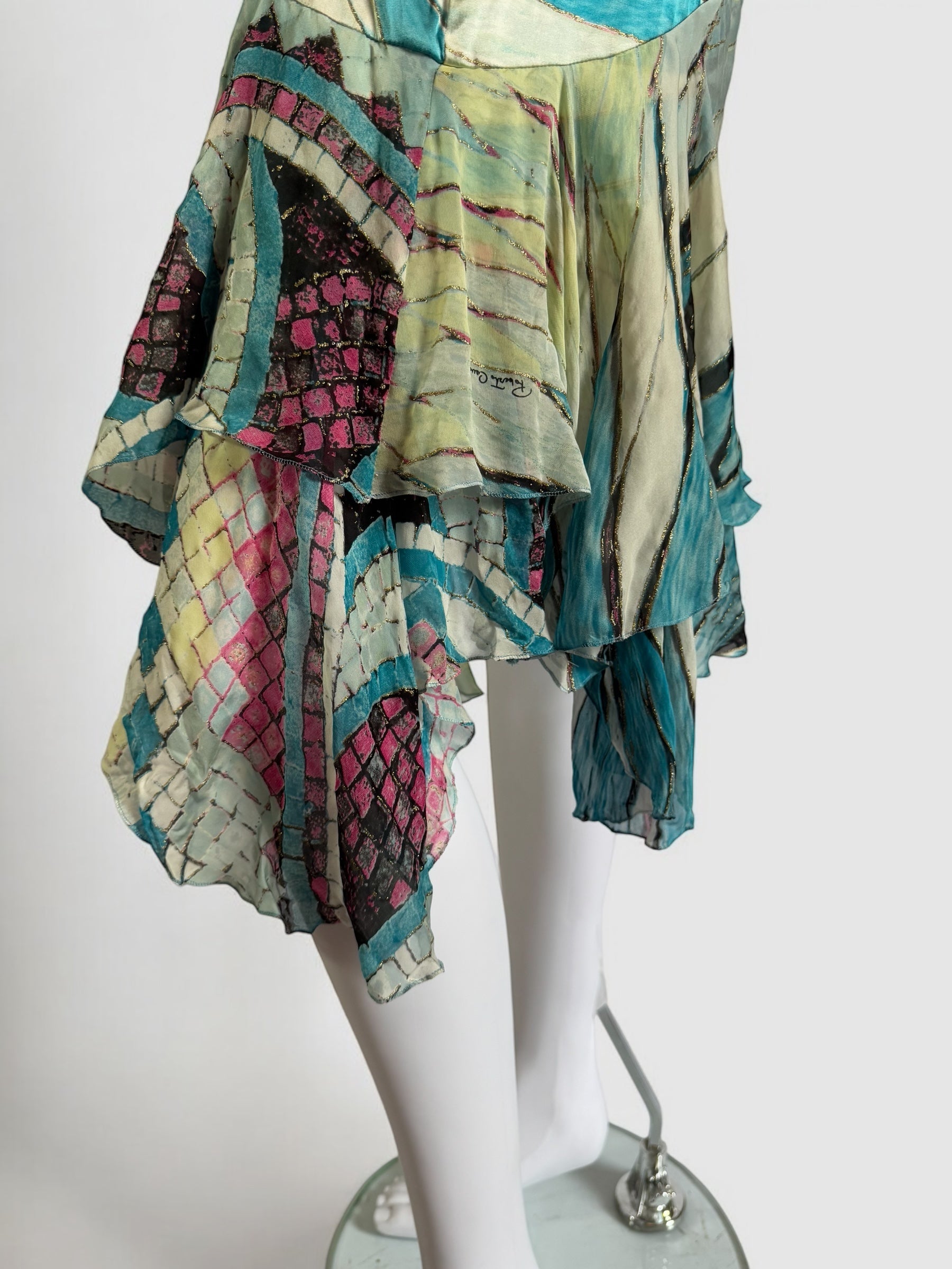 Roberto Cavalli Silk Kaleidoscope Dress, SS 2004