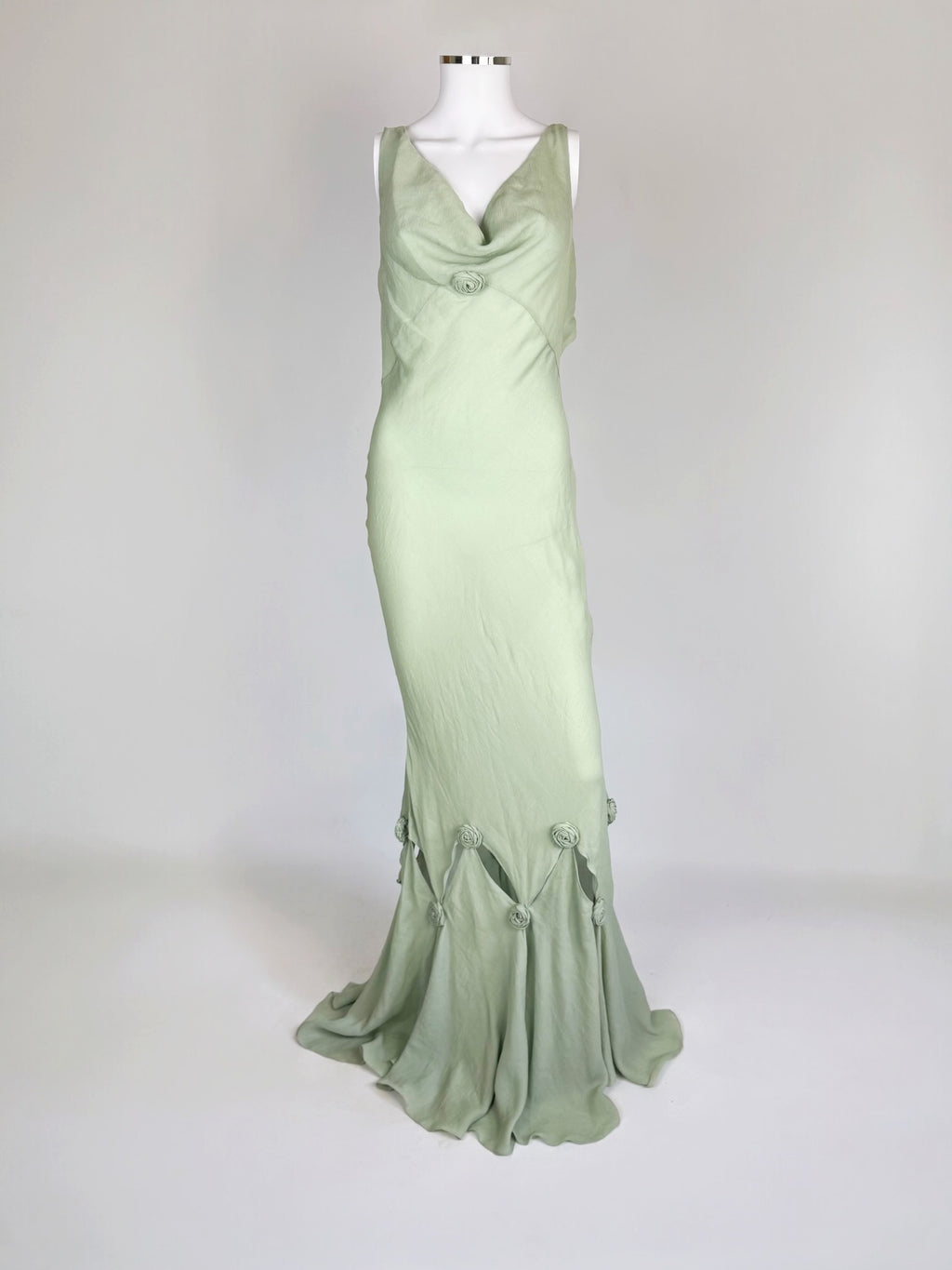 Maria Grachvogel Seafoam Green Silk Gown, c. 2006