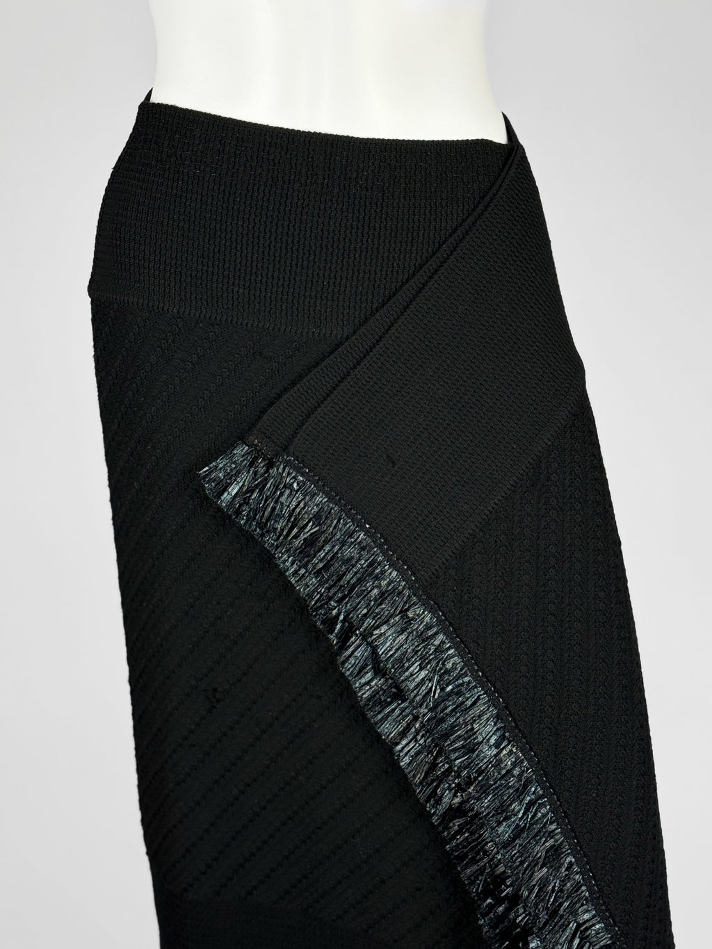 John Galliano Wool Fringed Skirt, FW 1999