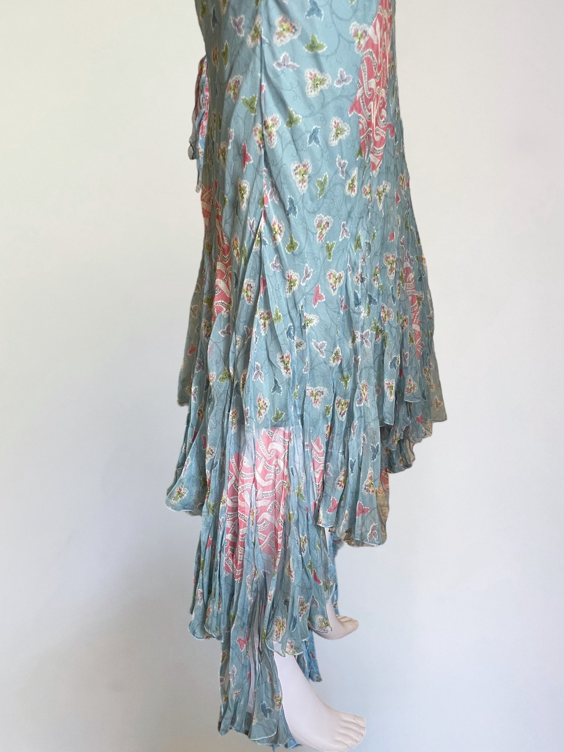 Christian Dior by John Galliano Floral Silk Bias Cut Gown, 2003