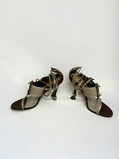 Christian Dior by John Galliano Tassel Sandals, c. 2000s