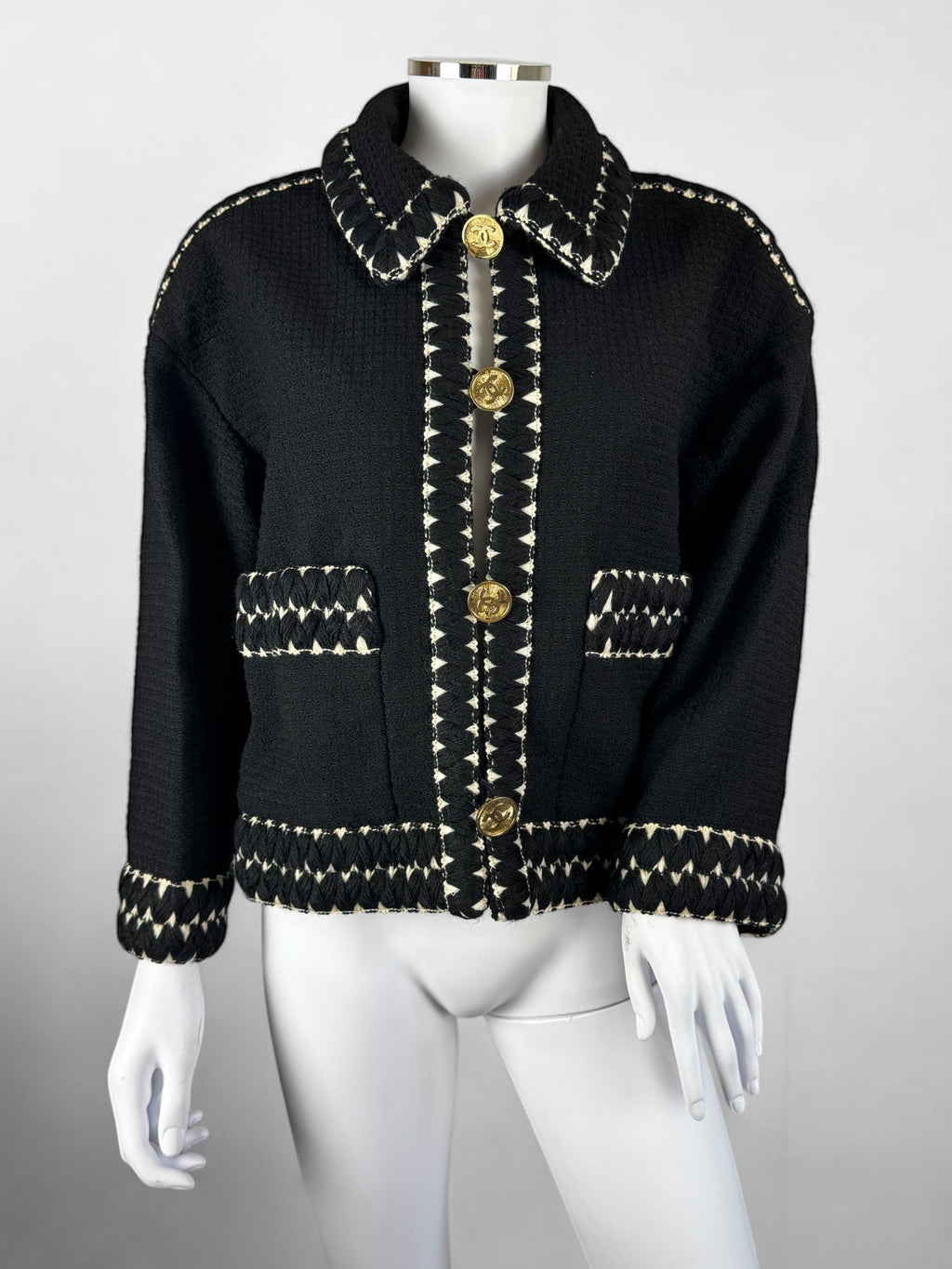Chanel Wool Jacket with Silk Jewel Lining, FW 1990