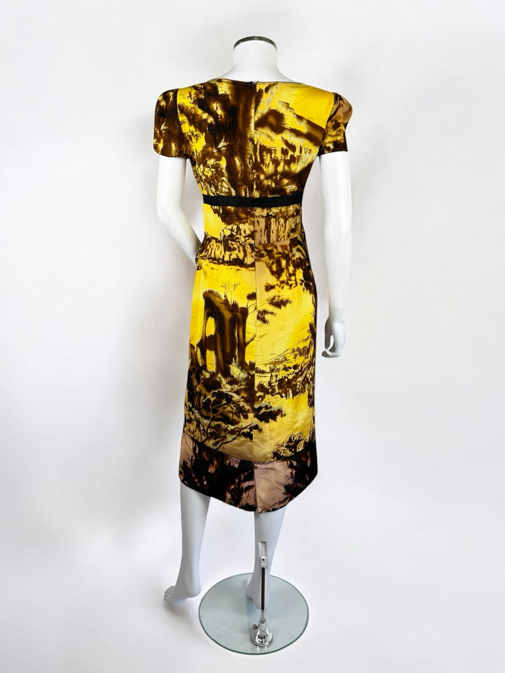 Prada Silk Roman Countryside Dress, FW 2004