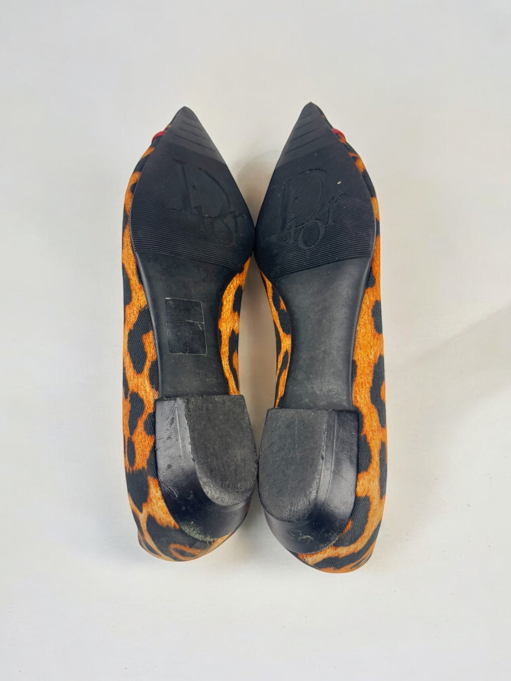 Christian Dior by John Galliano Leopard “I Love Dior” Ballerinas, 2000s