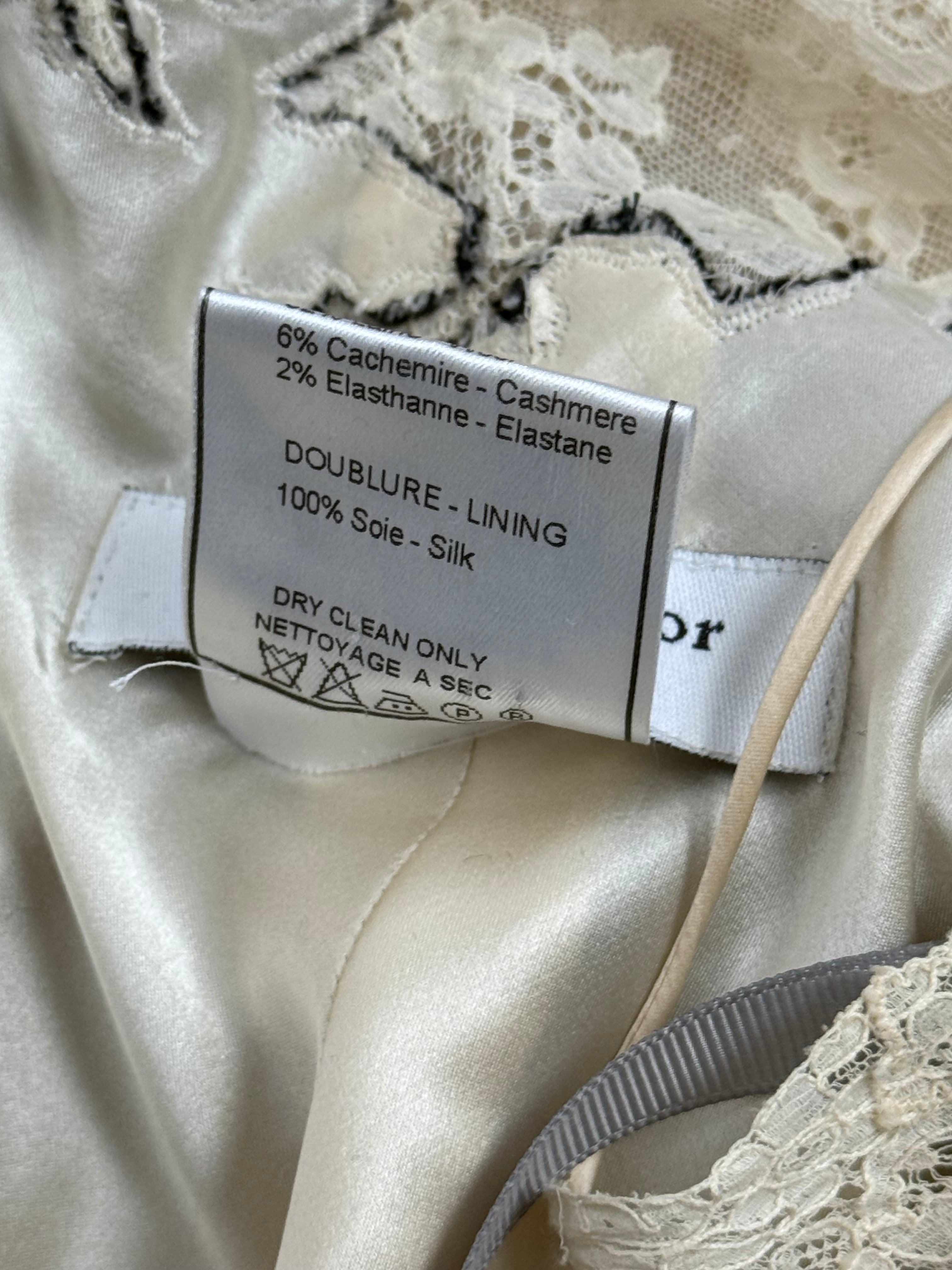 Christian Dior by John Galliano Wool & Lace Slip Dress Ensemble, FW 1998