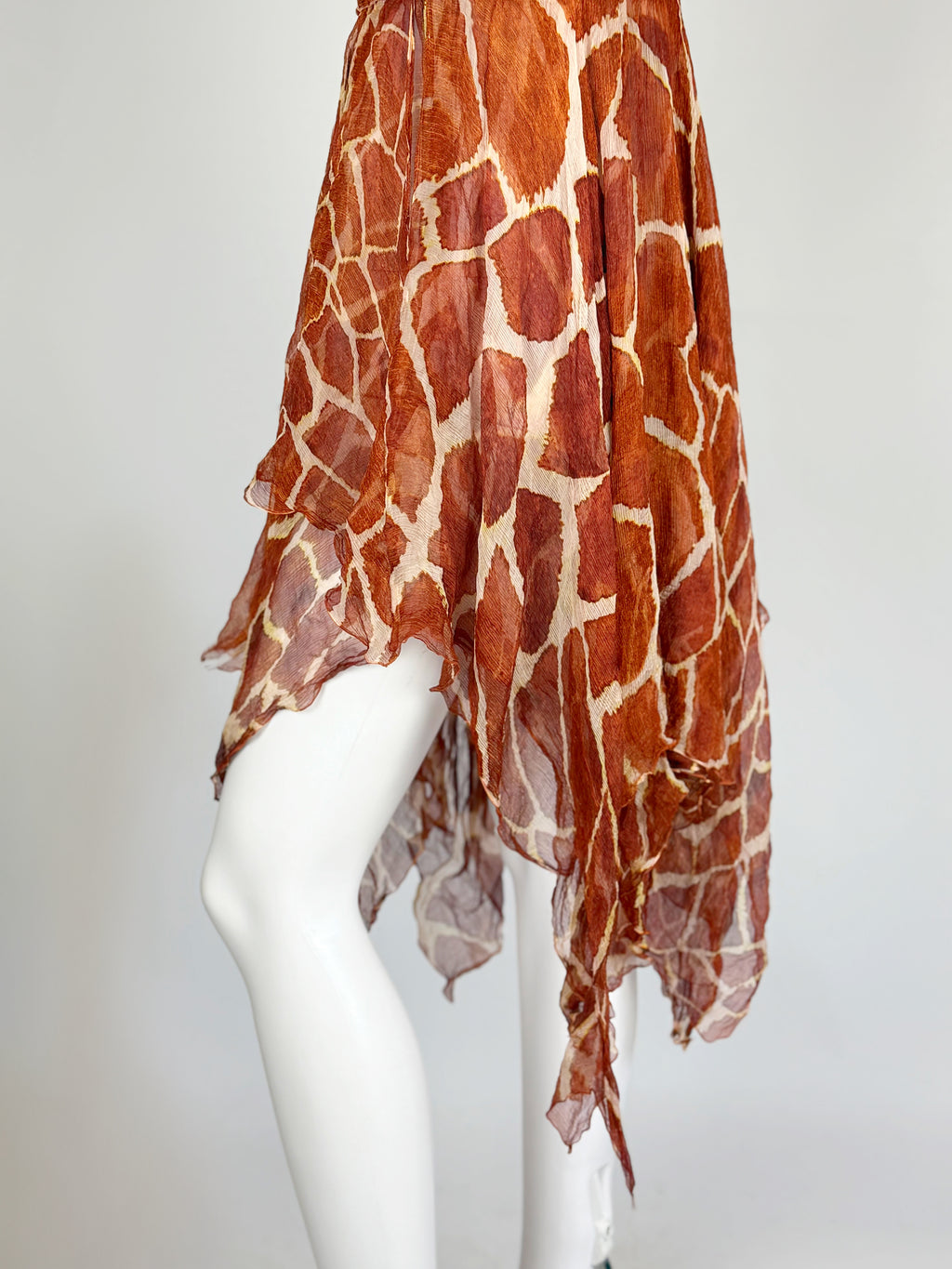 Roberto Cavalli Silk Giraffe Print Dress, SS 2006