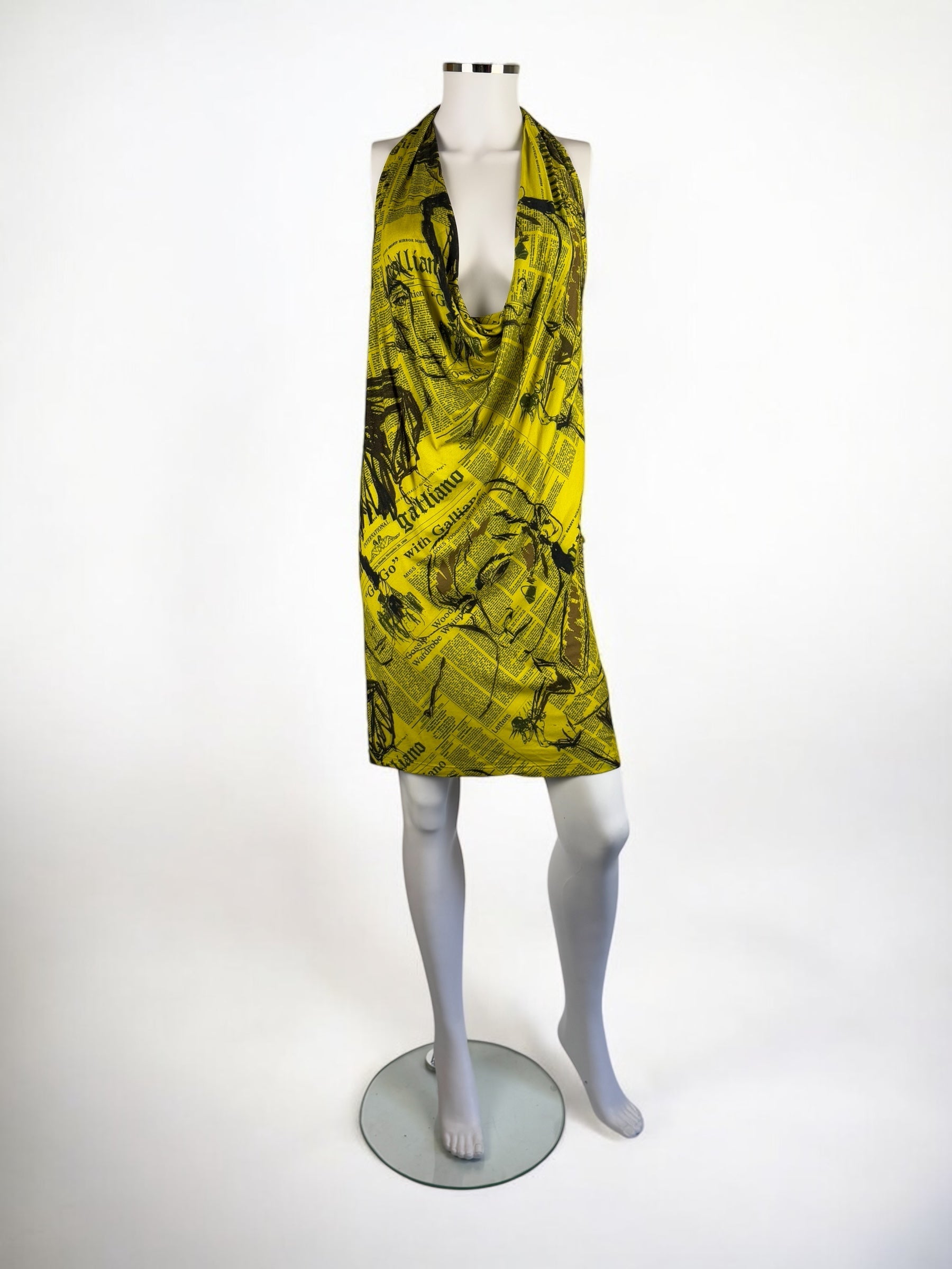 John Galliano Gazette Plunging Mini Dress, 2010