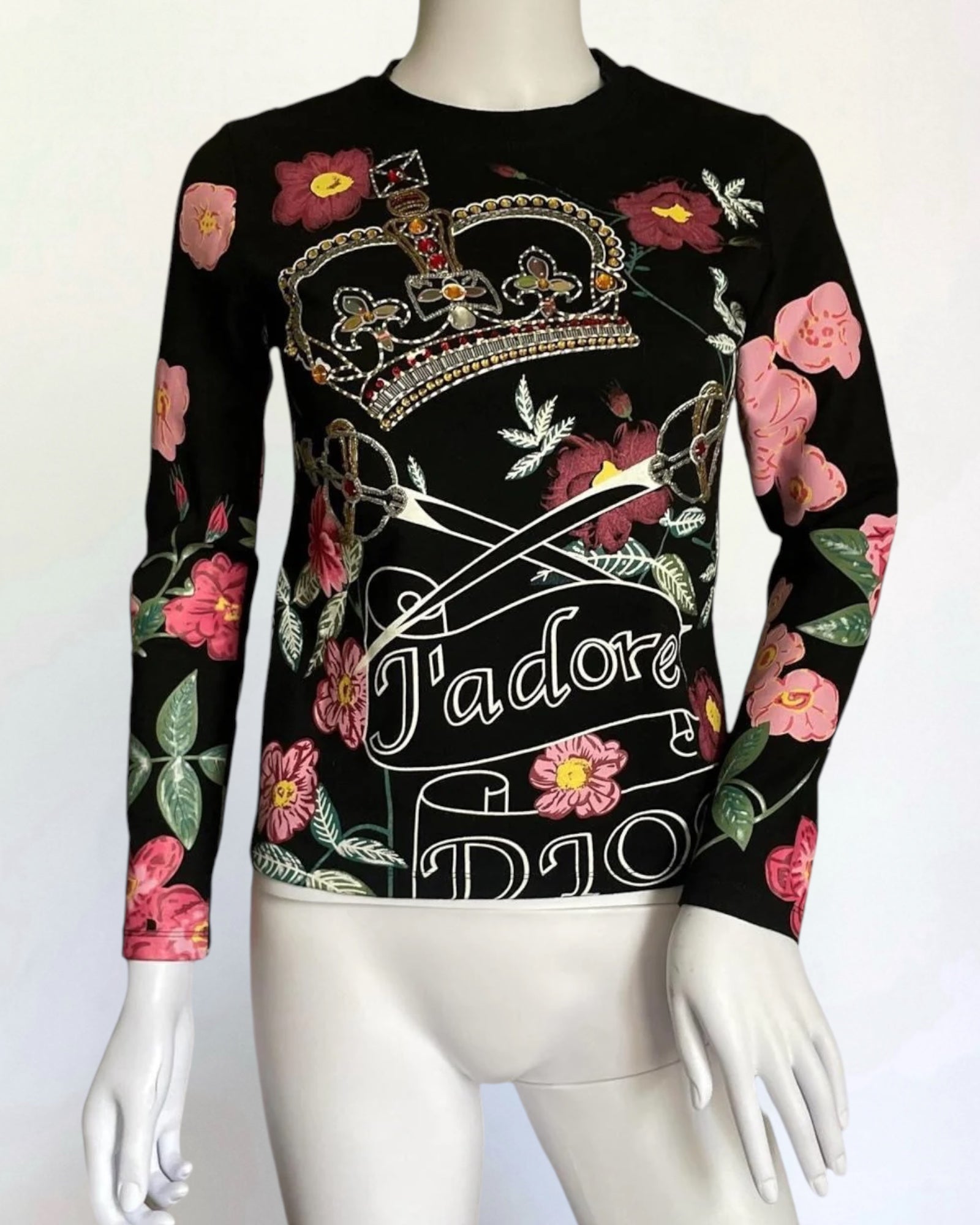 Christian Dior by John Galliano J'adore Dior Floral Tee, c. 2000s
