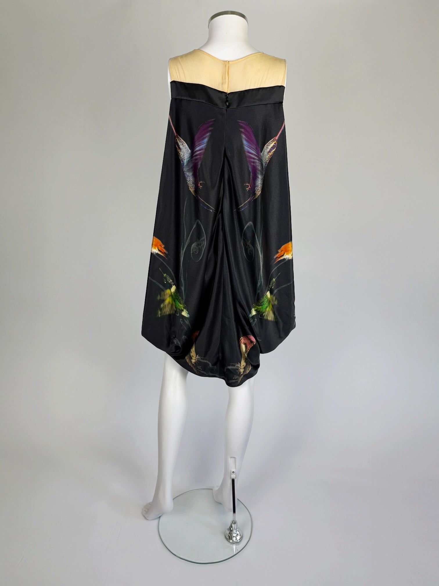 Alexander McQueen Silk Hummingbird Dress, 2008