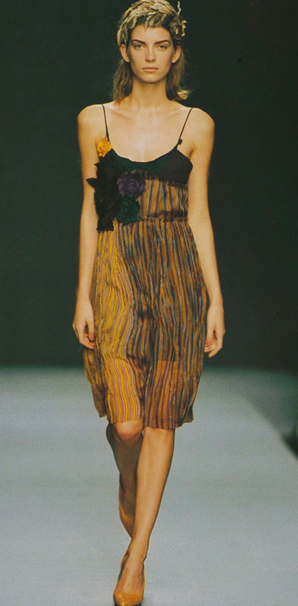 Miu Miu Flower Corsage Slip Dress, SS 2004