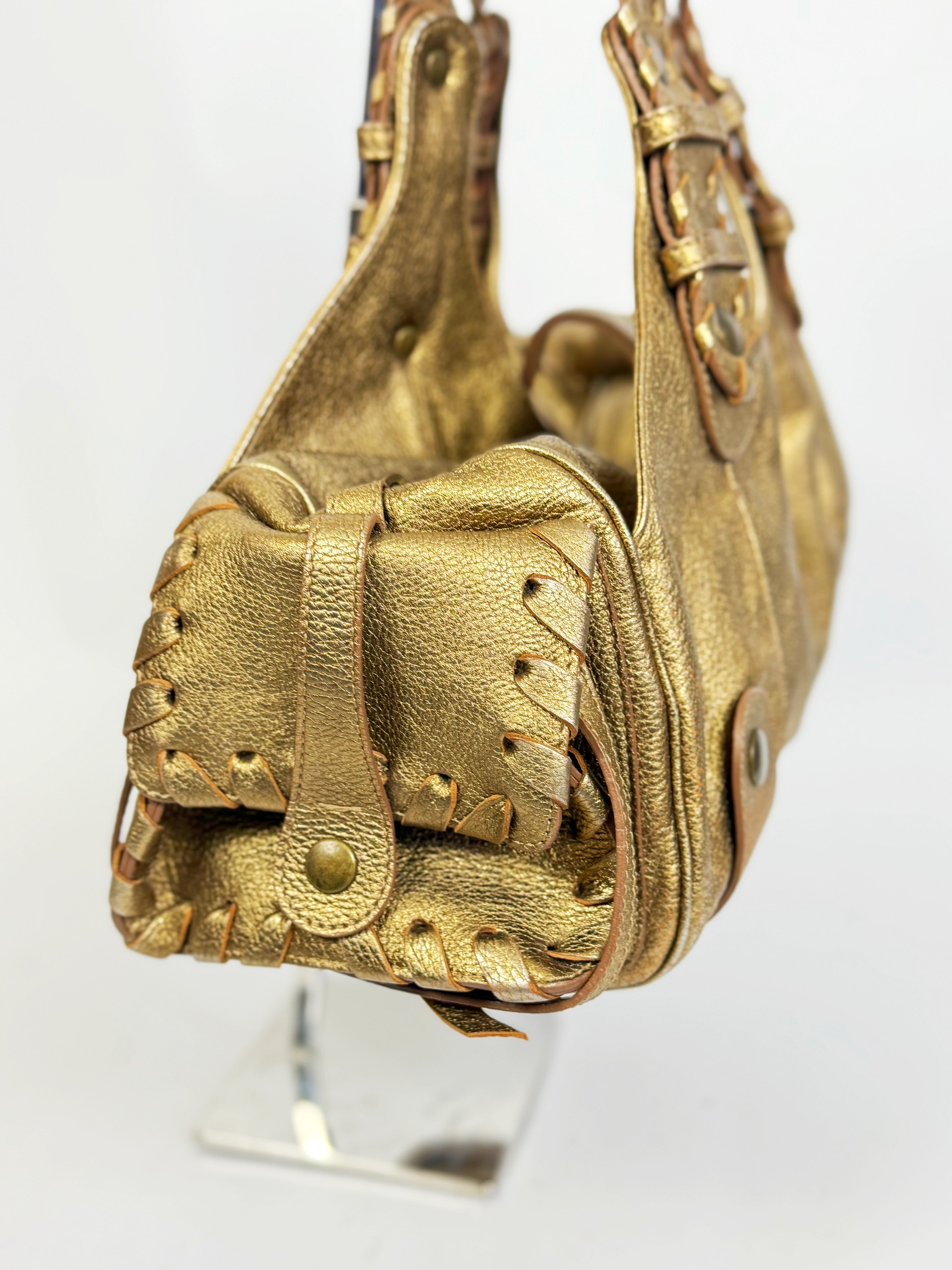 Chloé by Phoebe Philo Metallic Gold Silverado Bag, 2006
